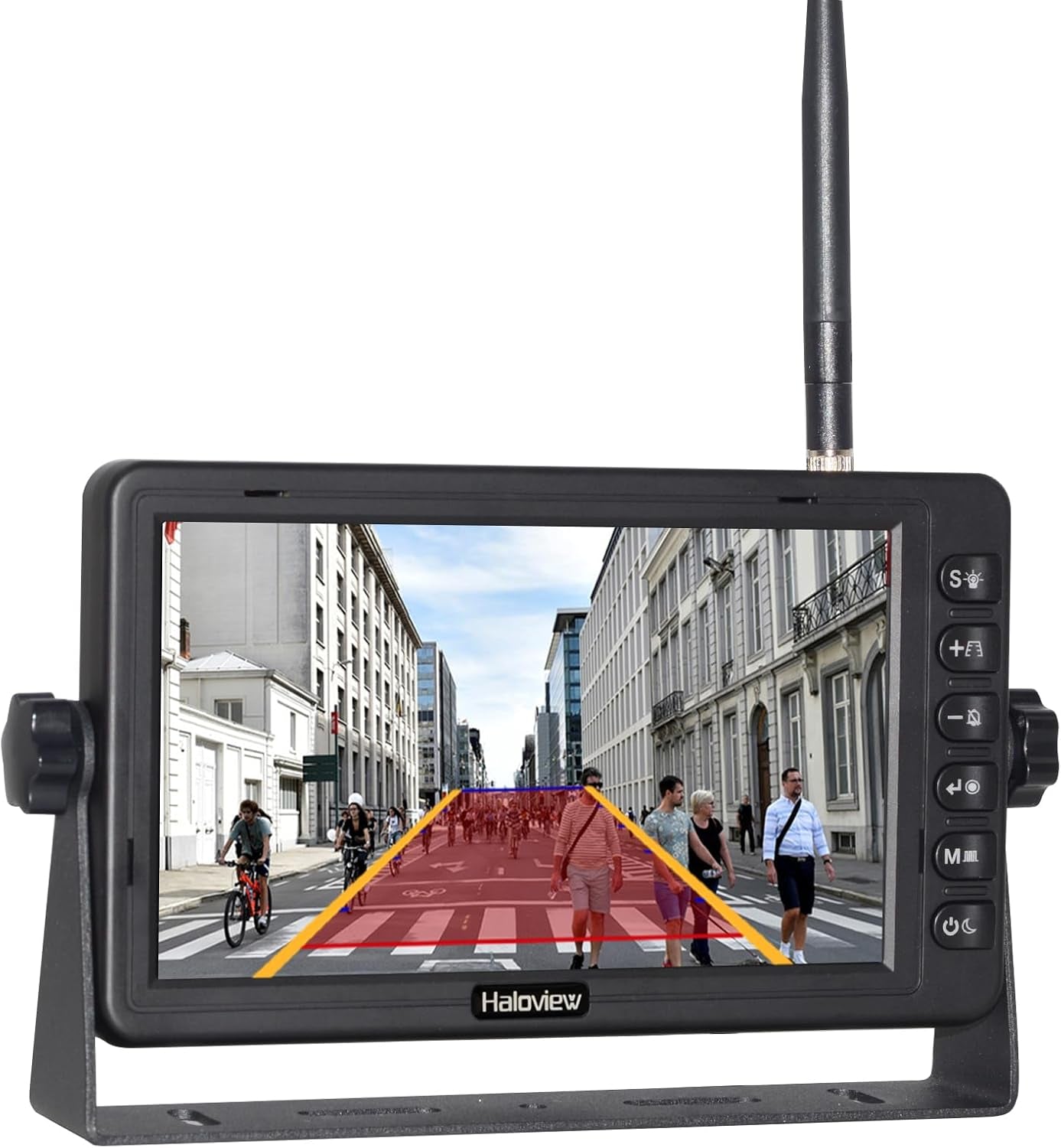 S7P AI System 720P HD RV Backup Camera Wireless Observation Camera System Built-In DVR Rearview and 7" Monitor System Adapter for Furrion Pre-Wired Rv,Truck,Trailer,Truck,Camper,Van,Pickup TRUCK DRIVER