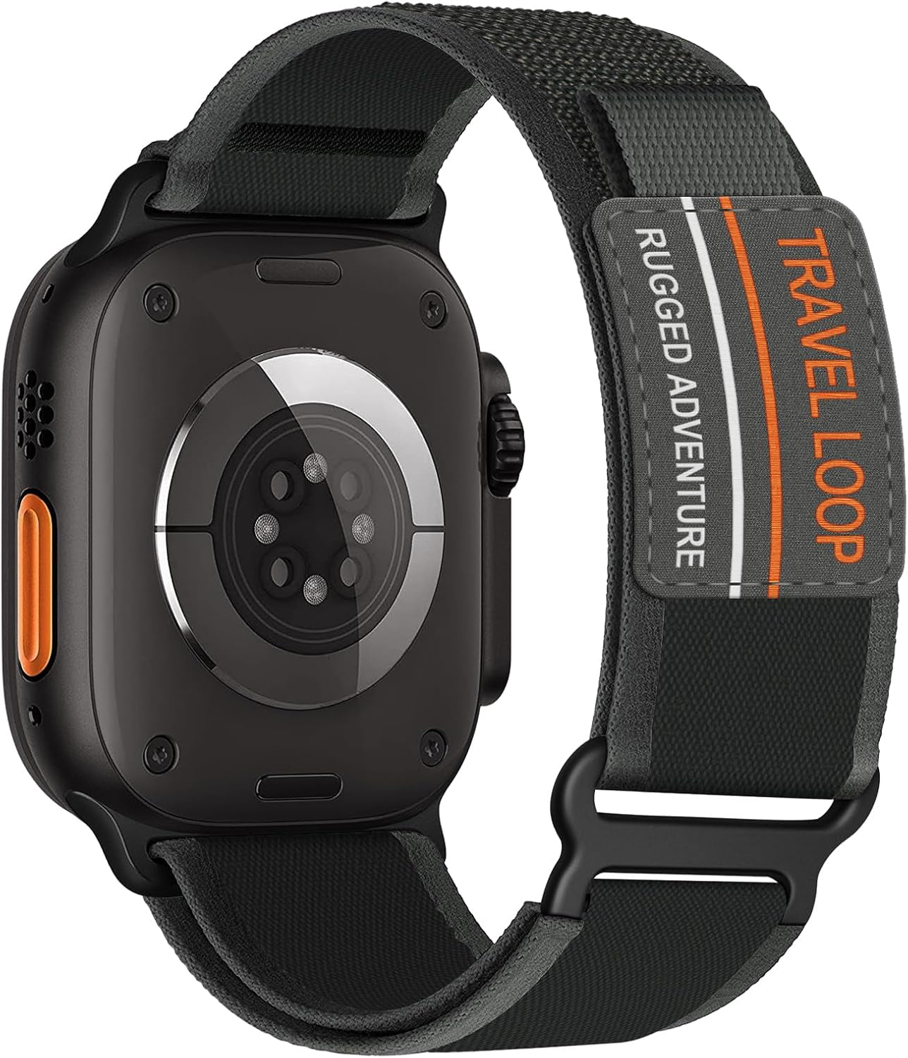 Trail Loop Nylon Band - Compatible with Apple Watch Ultra 2 Band 49Mm 46Mm 45Mm 44Mm 42Mm 41Mm 40Mm 38Mm Men Women,Rugged Braided Elastic Weave Sport Strap for Iwatch Ultra Series 10/9/8/7/6/SE/5/4/3