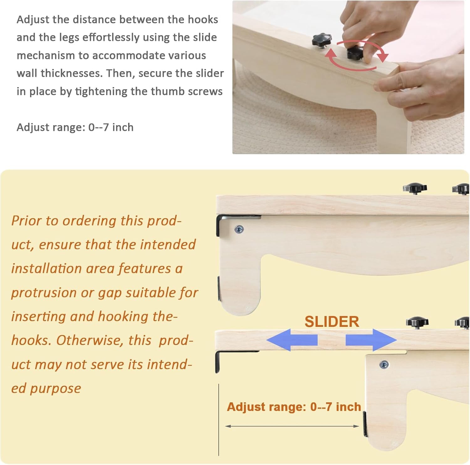 Cat Window Perch, Wooden Window Perch for Cats Inside, 2 In1 Cat Hammock for Window, Versatile Cat Window Bed, Multi Installation Place Window Cat Bed for Windowsill Bedside Drawer and Cabinet