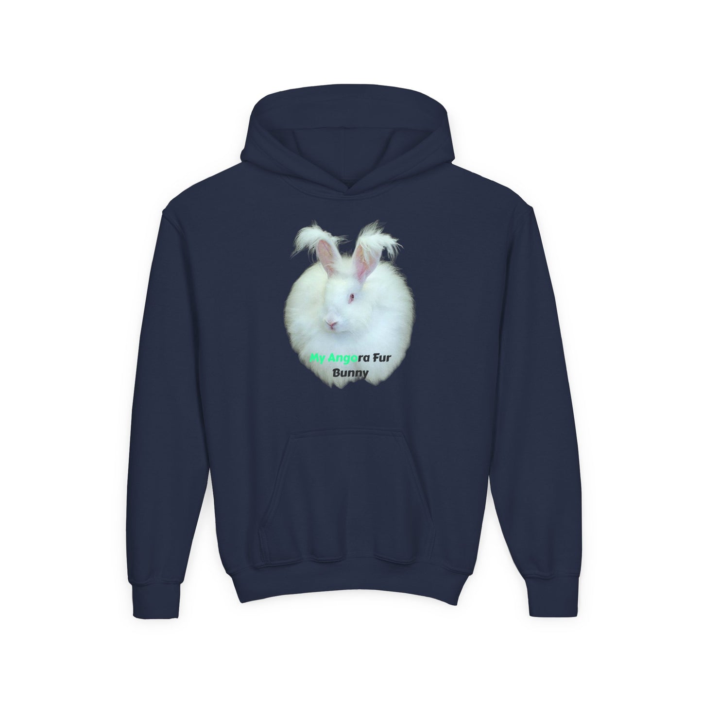 Angora Rabbit Youth Heavy Blend Hooded Sweatshirt