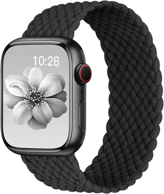 Braided Solo Loop for Apple Watch Band 40Mm 42Mm 41Mm 38Mm 44Mm 46Mm 45Mm Ultra/2 49Mm Men/Women,Stretchy Nylon Sport Wristband Strap for Iwatch Bands Series 10/9/8/7/6 5/4/3/SE 40 44 42 41 45 46 Mm