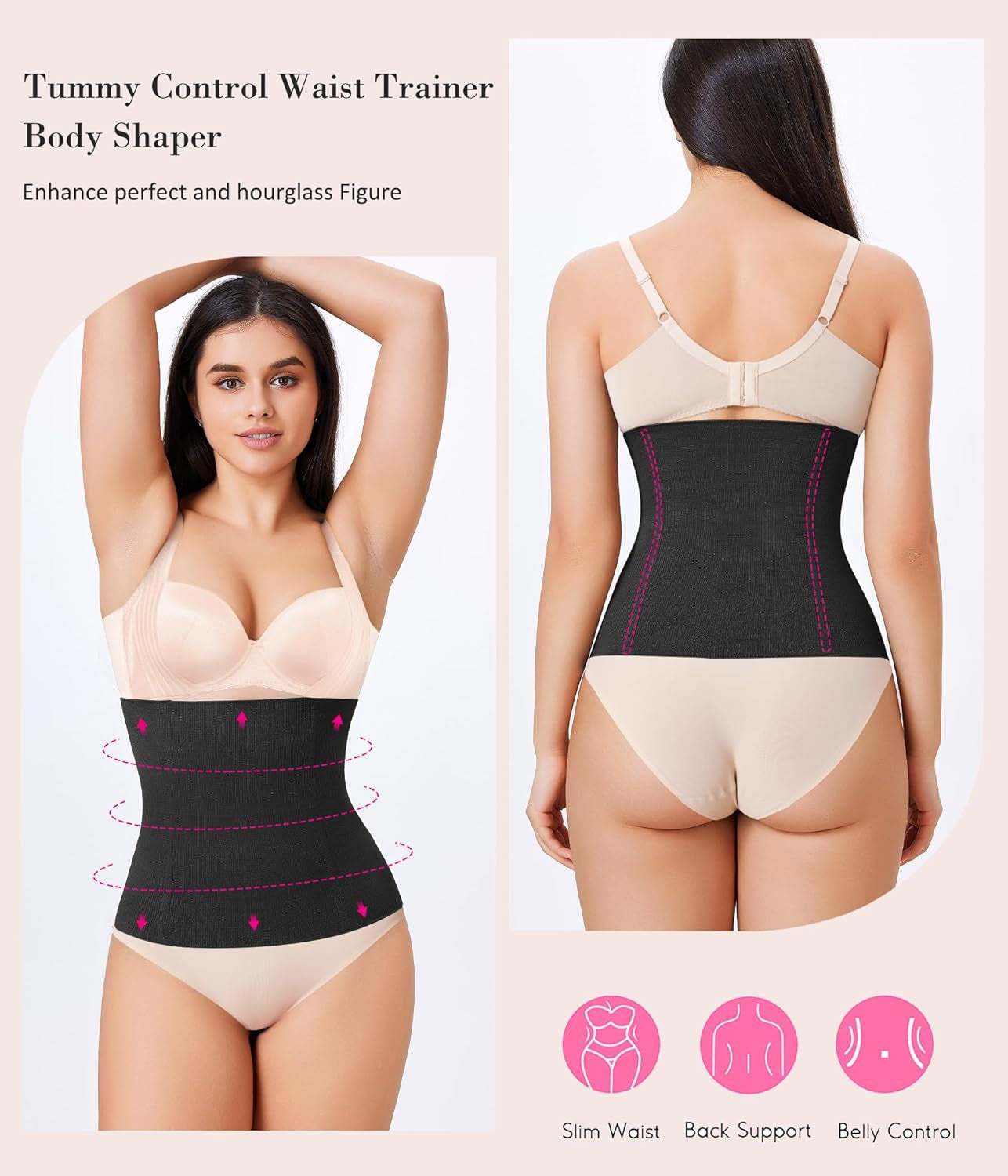 Womens' Waist Trainer Tummy Control Waist Cincher Slim Body Shaper