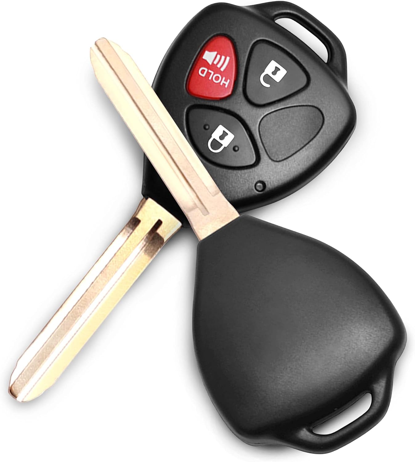 Keyless Entry Remote Replacement Key Fob Fit for Toyota Rav4 2006-2010/Scion XB 2008-2013 Vehicles That Use HYQ12BBY with 4D67 Chip (2 Pack)