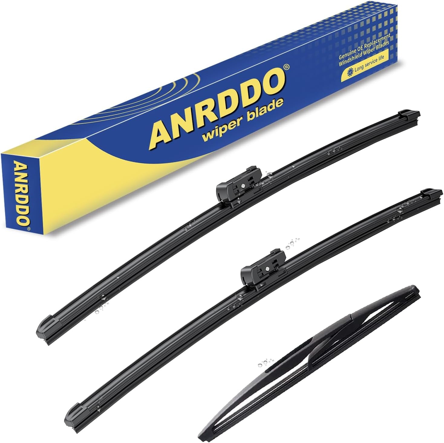 3 Wipers Factory Replacement for Toyota Rav4 2013-2018 Original Equipment Windshield Wiper Blades Set 26"+16"+10" (Set of 3)