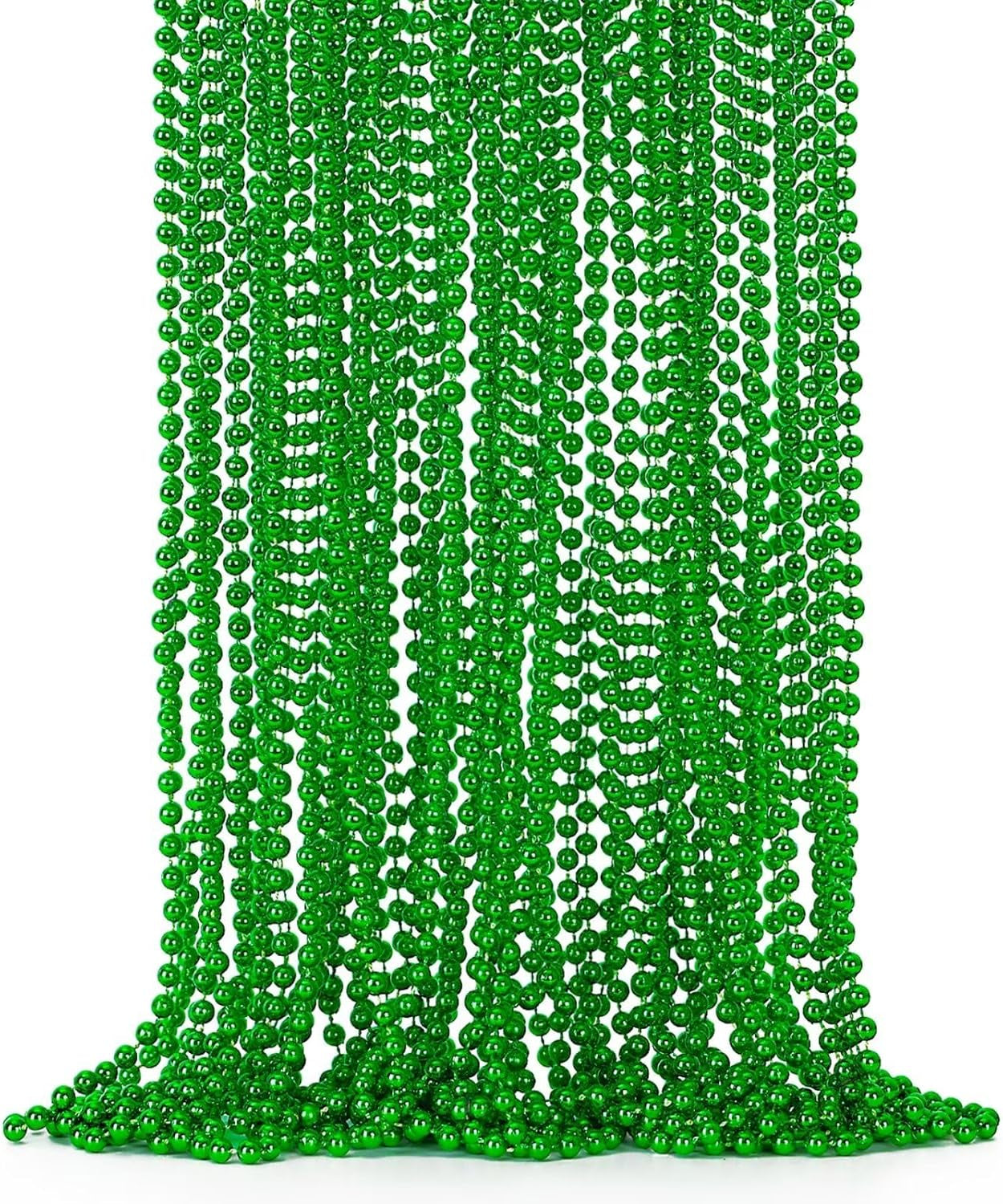 St Patricks Day Beads, 24PCS Christmas Beaded Necklace Accessories, Mardi Gras Beads Necklaces Women Men, Festival Parade Throw Accessories for Mardi Gras St. Patricks Christmas Party Wedding Supplies