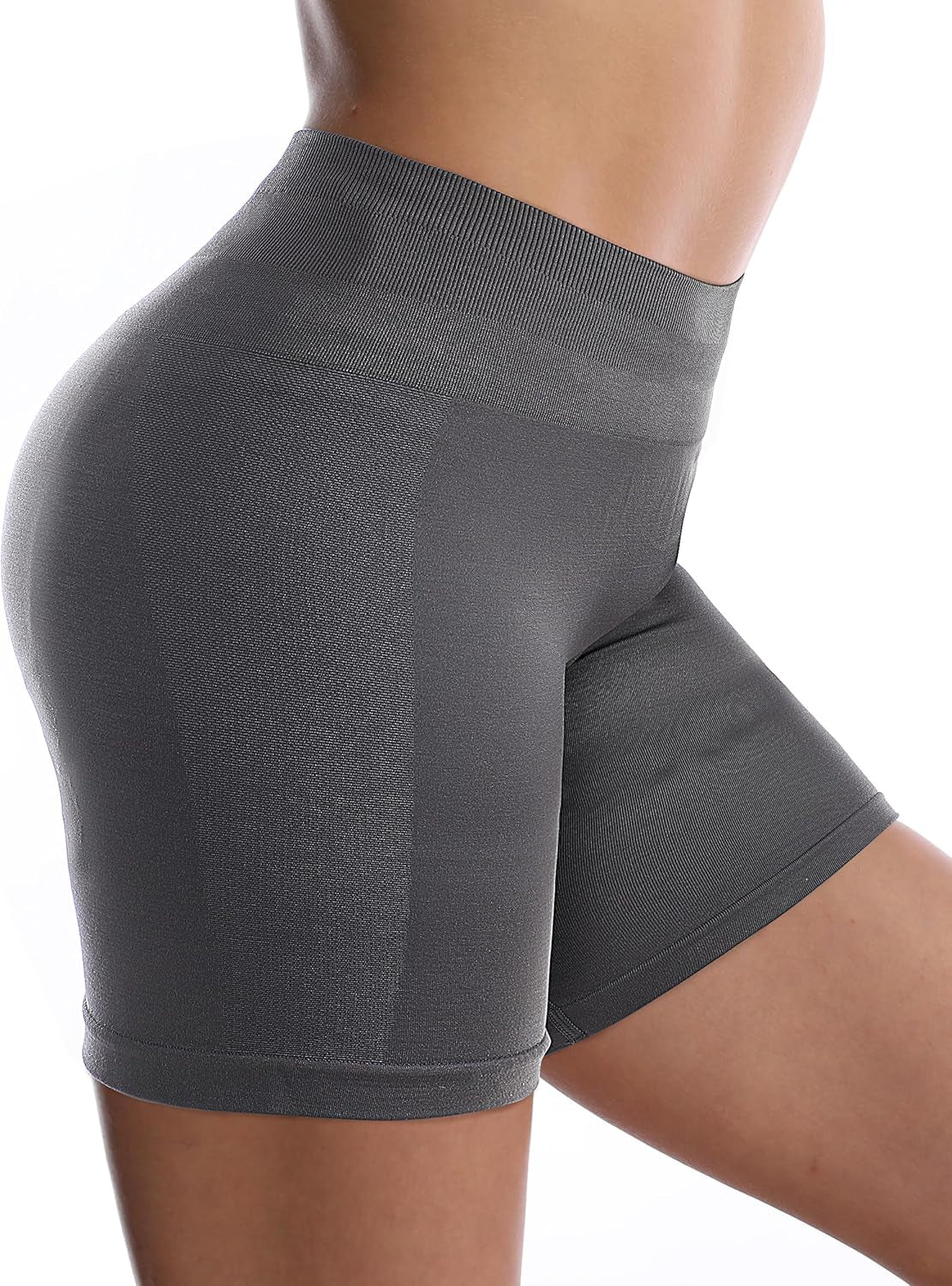 Scrunch Butt Workout Shorts - Women 5" High Waisted Tummy Control Seamless Spandex Short Gym Biker Yoga