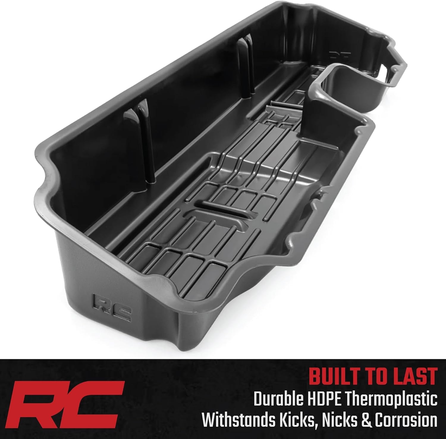 under Seat Storage for Chevy Silverado 1500 (2019-2024) & 2500HD/3500HD (2020-2024) - Custom-Fit under Seat Truck Storage, Silverado Underseat Storage - Durable, Anti-Skid Thermoplastic
