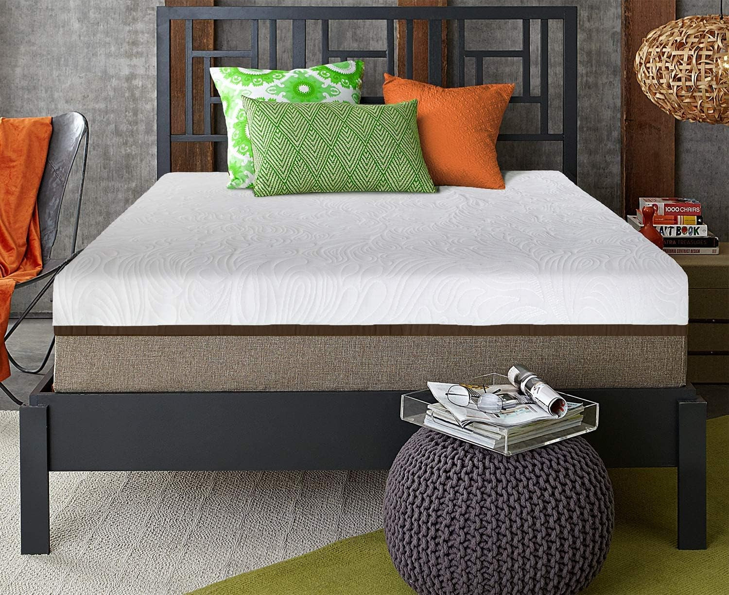 Ultra 14 Inch Gel Memory Foam Mattress in a Box - Medium Balanced, Cool Bed in a Box, Certipur Certified - Advanced Body Support - King Size