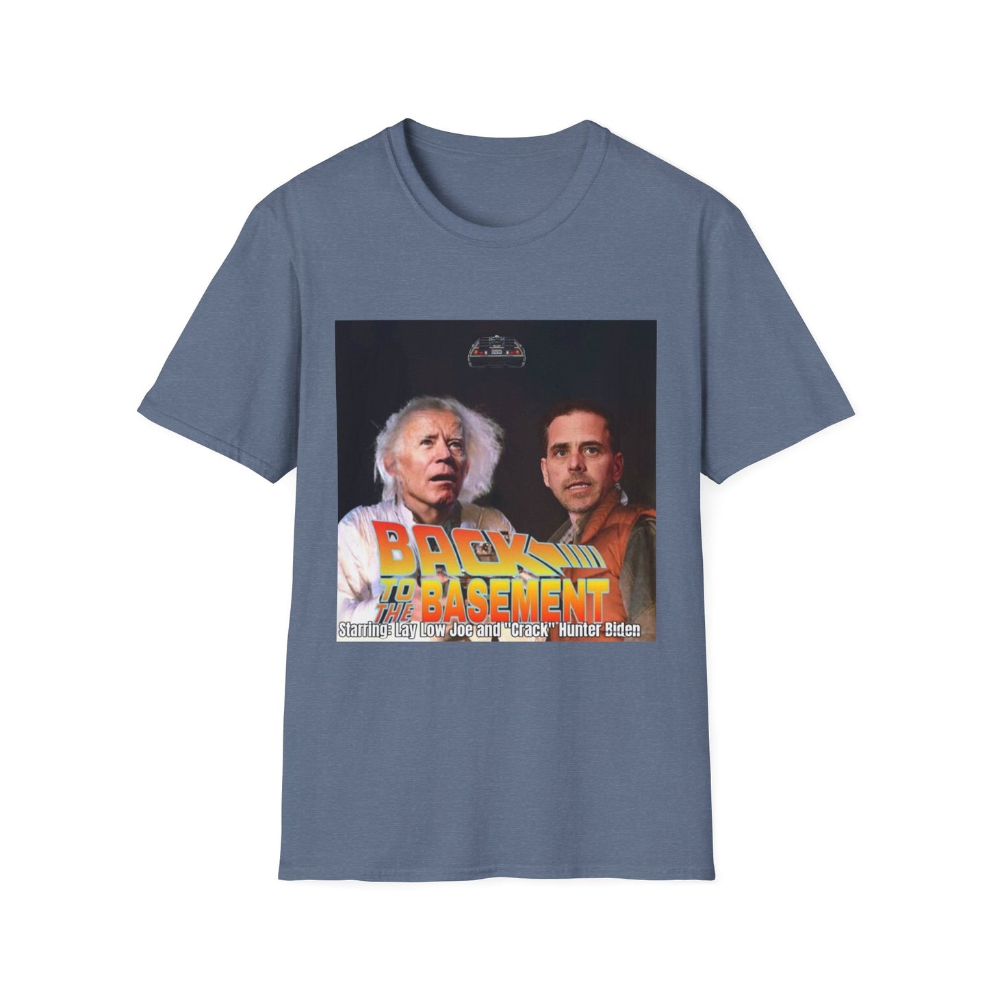 Hunter Biden Convicted Felon Pardon Back to the basement Unisex Softstyle T-Shirt