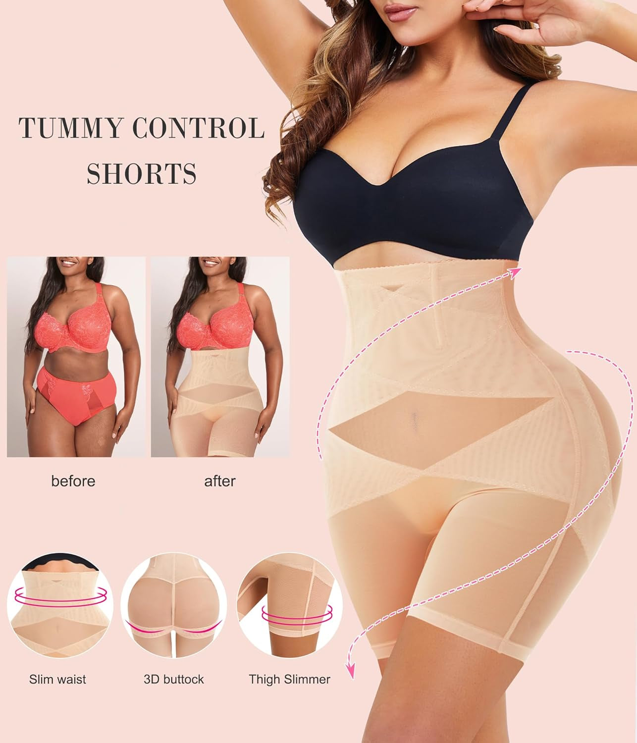 Womens' Tummy Control High Waist Trainer Body Shaper