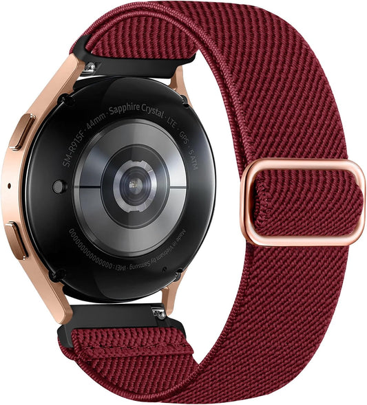 Elastic Band Compatible with Samsung Galaxy Watch 7/6/5/4 Band 40Mm 44Mm, Compatible with Galaxy Watch 5 Pro 45Mm/Watch 6/4 Classic 43Mm 47Mm 42Mm 46Mm/Active 2 44Mm 40Mm, 20Mm Soft Nylon Band