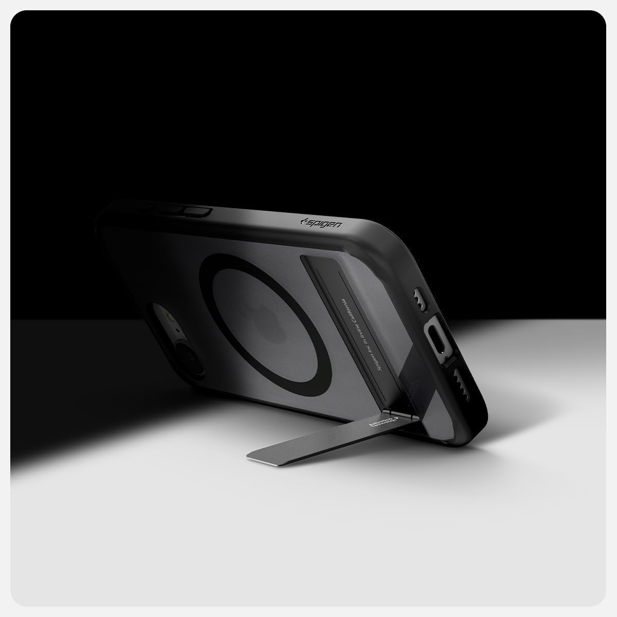 for Iphone 16E Case, Ultra Hybrid S Magfit [Compatible with Magsafe Accessories] [Anti-Yellowing] [Kickstand] - Frost Black