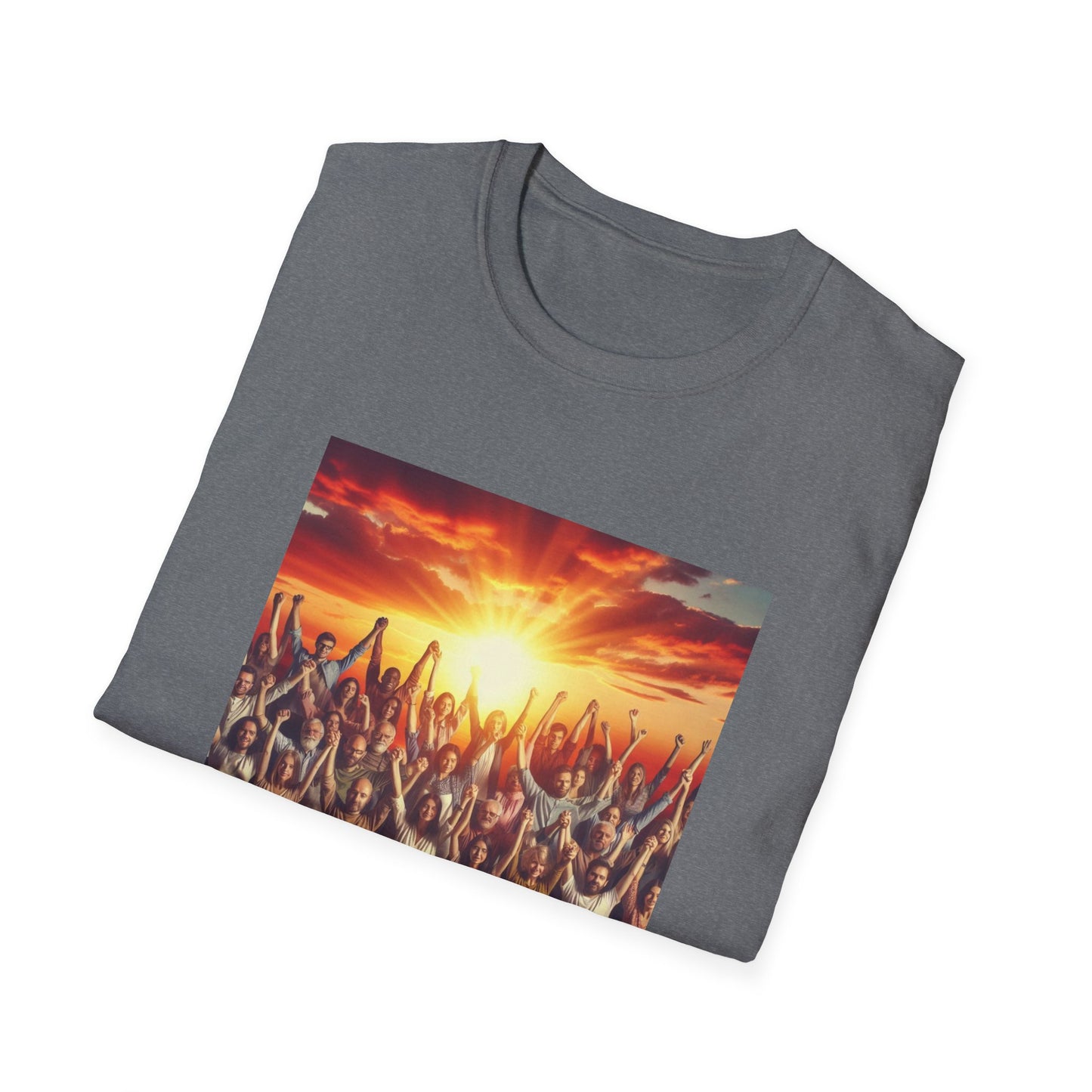 We Rise Motivational Unisex Softstyle T-Shirt