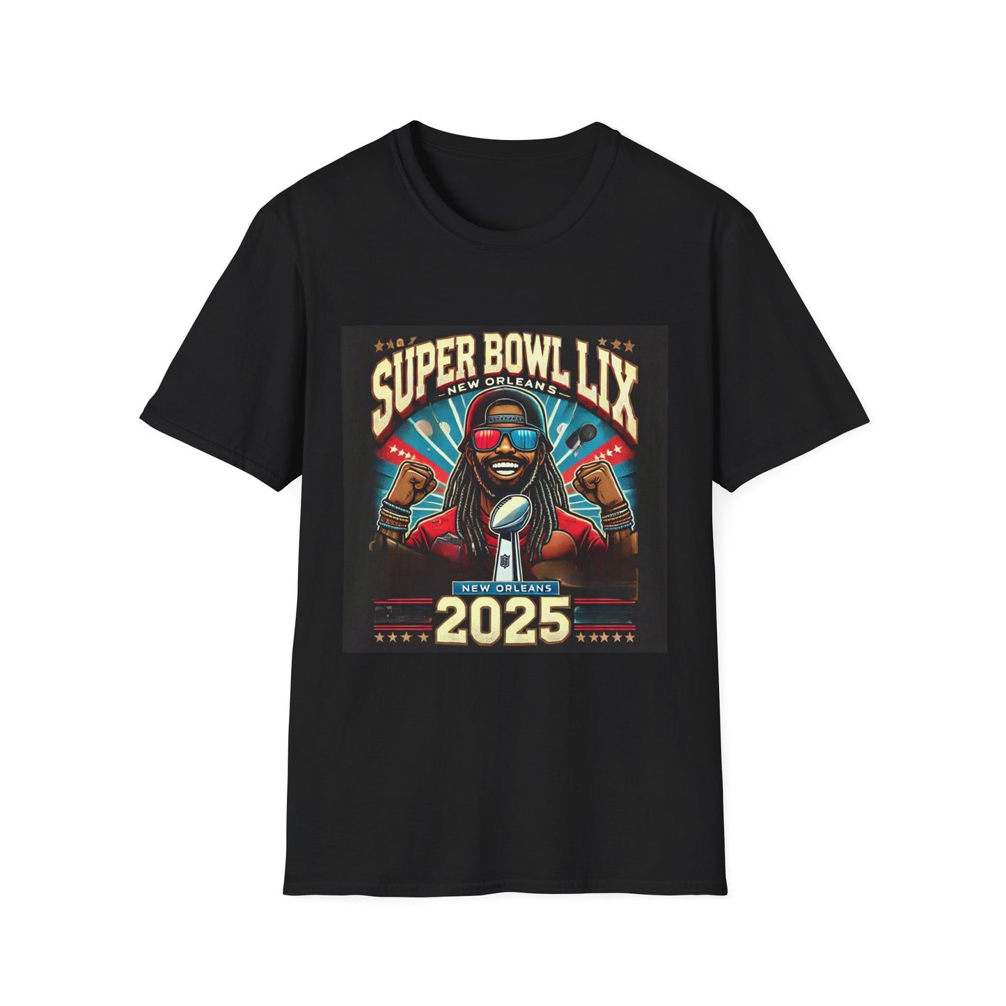 T-Shirt,Hoodie, !!! Super Bowl LIX New Orleans 2025 Unisex Softstyle T-Shirt