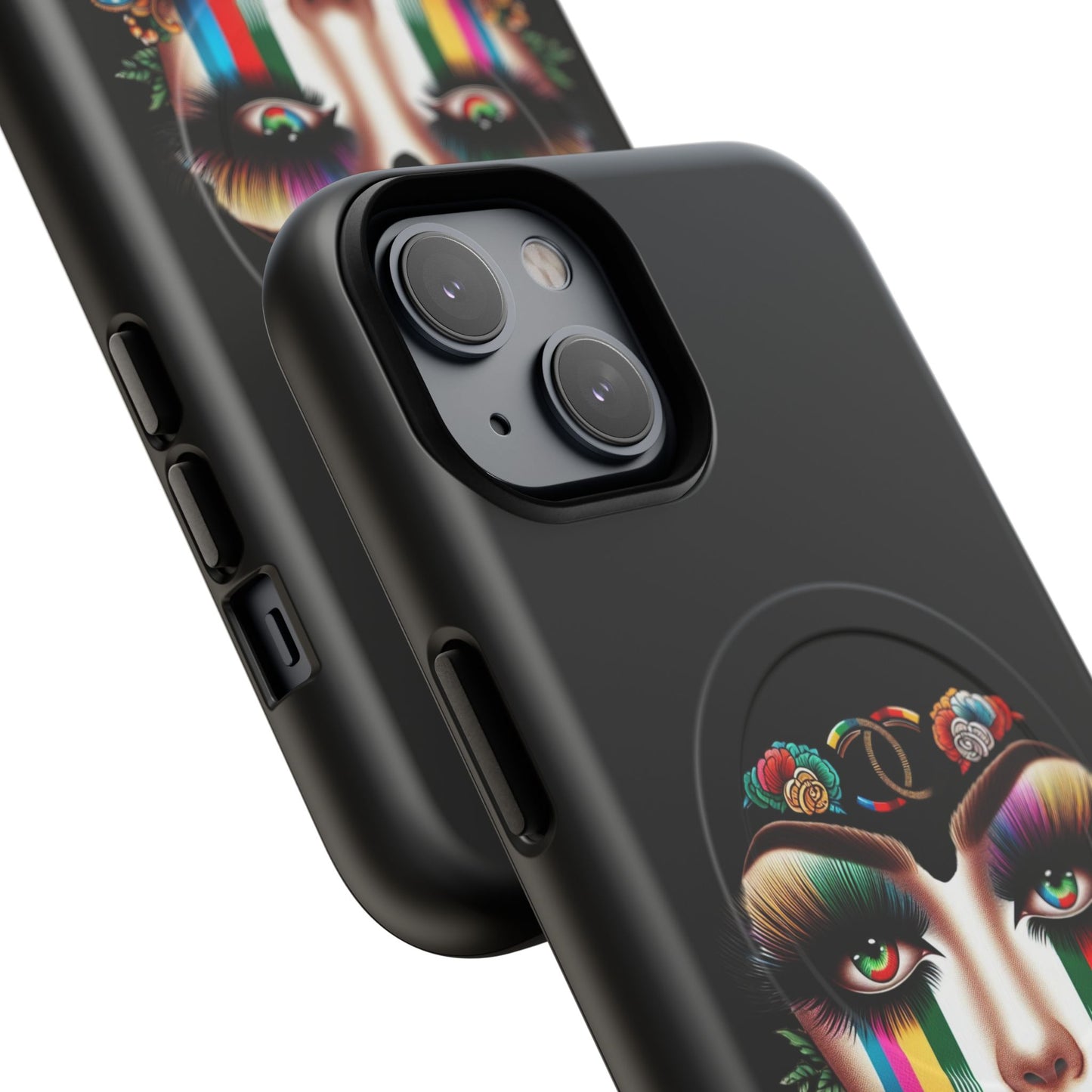 Gucci Inspired Artistic Tough Magnetic Phone Case - Vibrant Lady Design