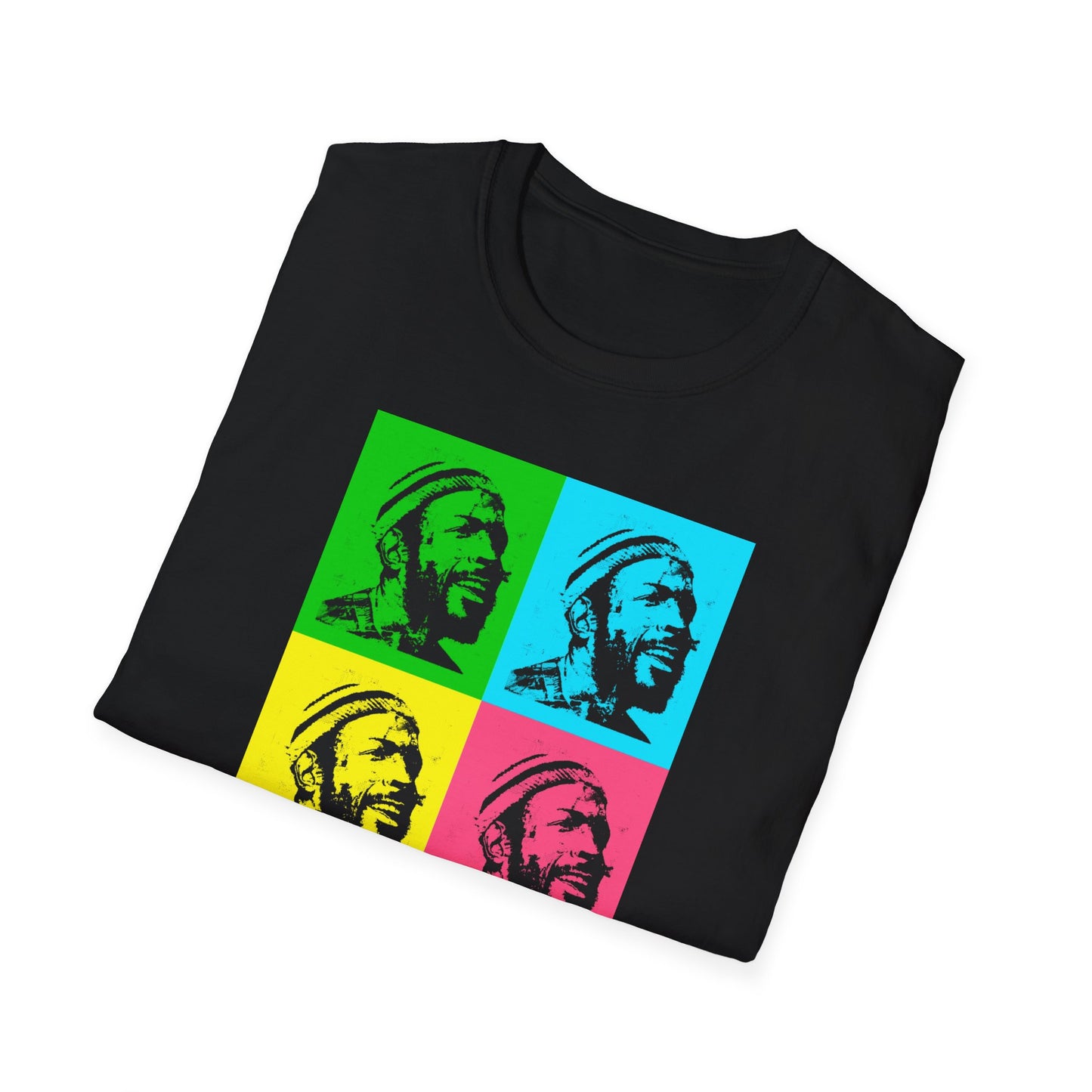 Marvin Gaye Abstract Paintings Andy Warhol Style Pop Art Unisex Soft style T-Shirt