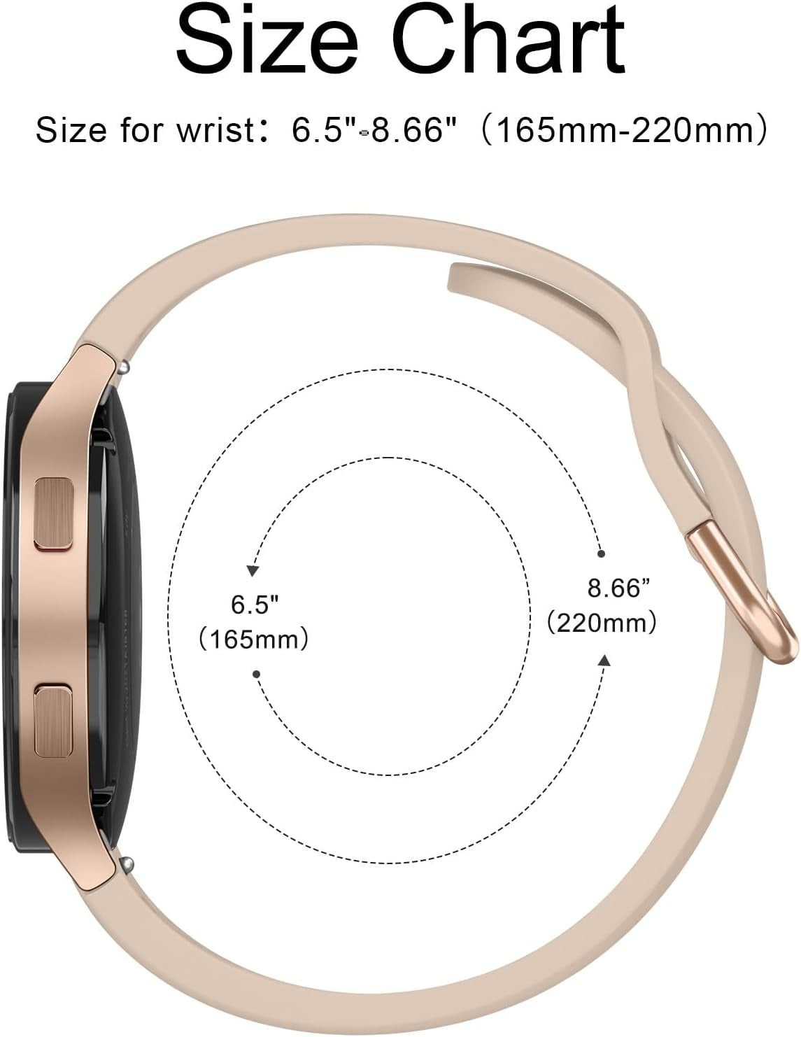 No Gap Bands Only Compatible with Samsung Galaxy Watch 7 FE 6 5 4 Band 40Mm 44M/Watch 6 Classic Band 43Mm 47Mm/Watch 4 Classic Band 42Mm 46Mm/Galaxy Watch 5 Pro Band 45Mm, 20Mm Soft Silicone Sport Bands for Women & Men