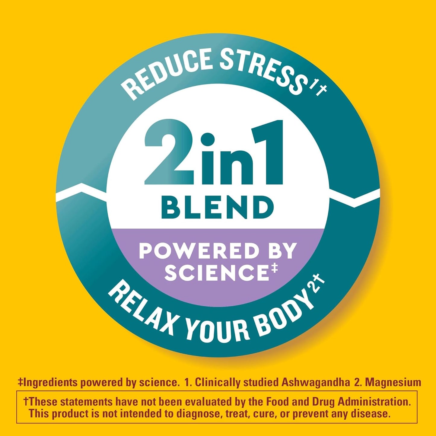 Wellblends Calm & Relax, Ashwagandha 125Mg, Magnesium 300 Mg, 54 Vegetarian Capsules TLBH
