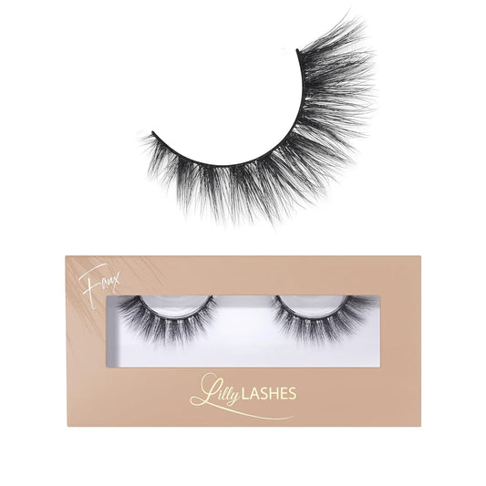 Naturale Faux Mink False Eyelashes, 13Mm, Reusable, Cat Eye, Wispy Lashes, Black, Pair