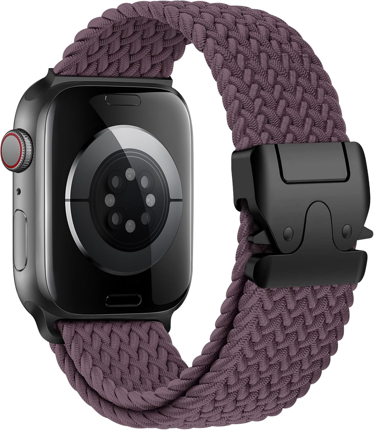 Braided Solo Loop for Apple Watch Ultra/2 Bands 49Mm 46Mm 45Mm 44Mm 42Mm Men/Women,Parachute Buckle Stretchy Elastic Nylon Sport Strap Wristband for Iwatch Bands Series 10 9 8 7 6 5 4 3 SE/2