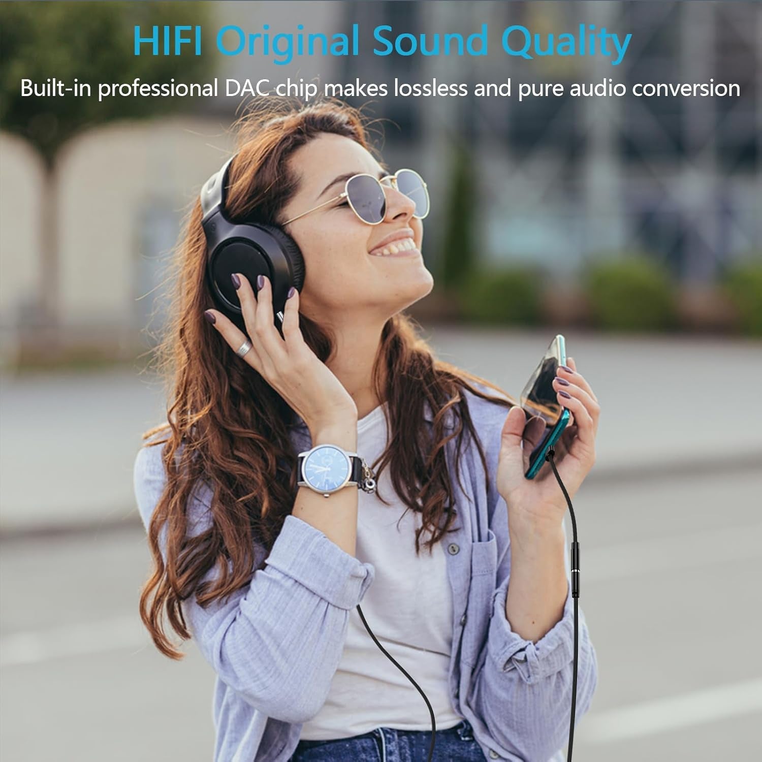1Pack USB C to 3.5Mm Headphone Earphone Jack Adapter for Samsung Galaxy S25 plus Ultra S25+ S24 S23 S22 S21 S20 5G FE Ultra, Iphone 16 15 plus Pro Max, Type C Audio Headset Earbud Adapter