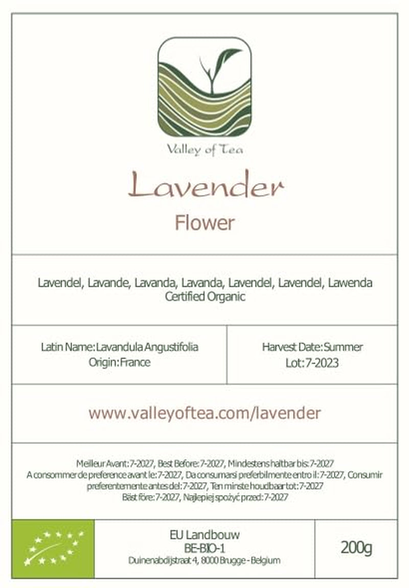Lavender Buds Organic Lavandula Flower - Perfect in a Potpourri - Lavandula Angustifolia - Organic Lavender Flowers Lavender Dry Flowers Organic Dry Lavender Buds for Tea Dried Lavender Tea TLBH