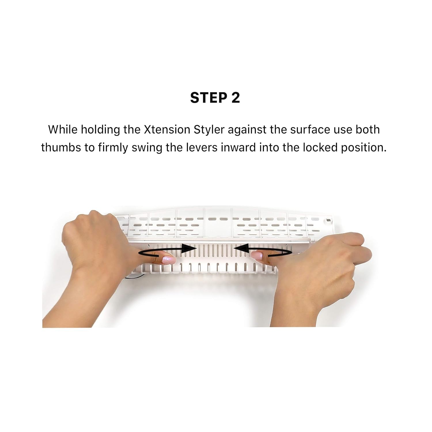 Hair Extension Holder and Hanger – Professional Hair Styling Tool and Extension Caddy for Washing, Coloring and Blow-Drying of Weft, Clip-In, Tape-In and Halo Extensions [WHITE]