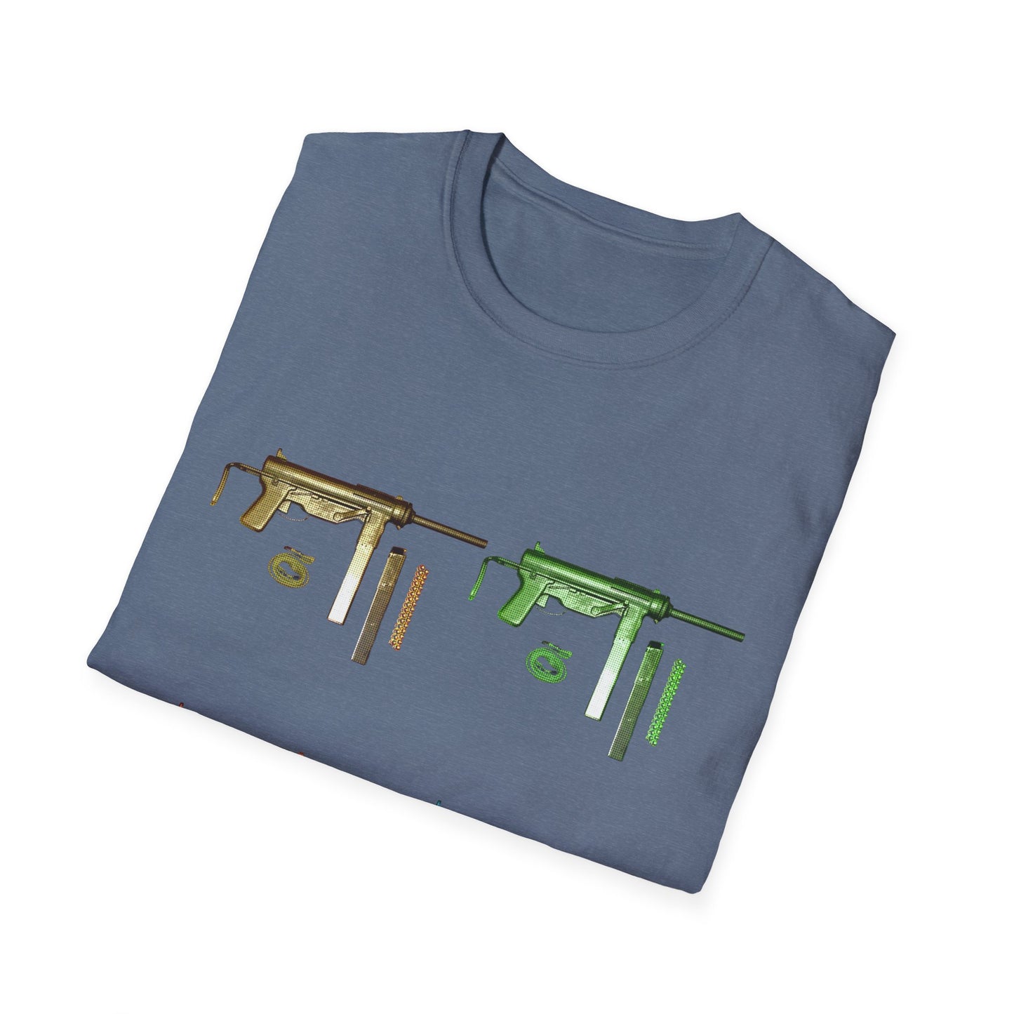 Grease Gun M3 submachine gun POP ART Unisex Softstyle T-Shirt