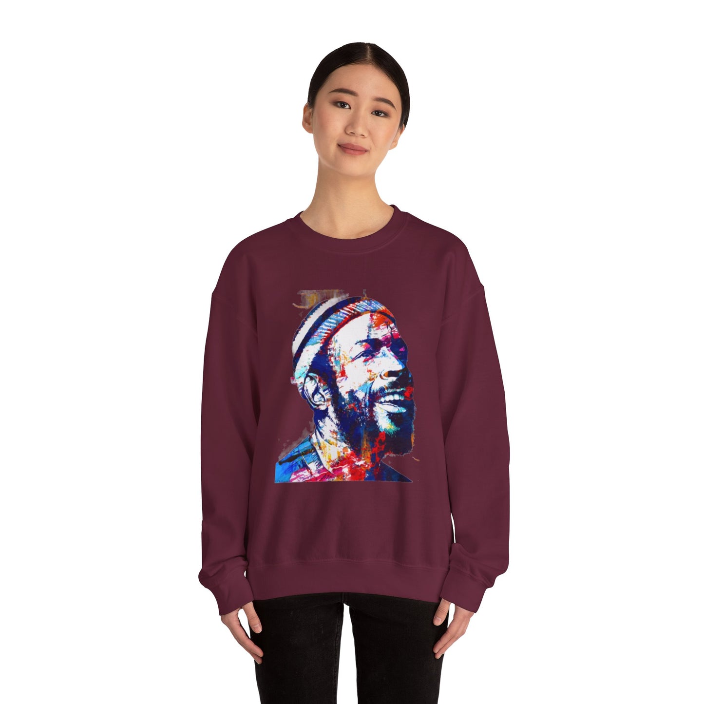 Marvin Gaye Abstract Paintings Unisex Heavy Blend™ Crewneck Sweatshirt