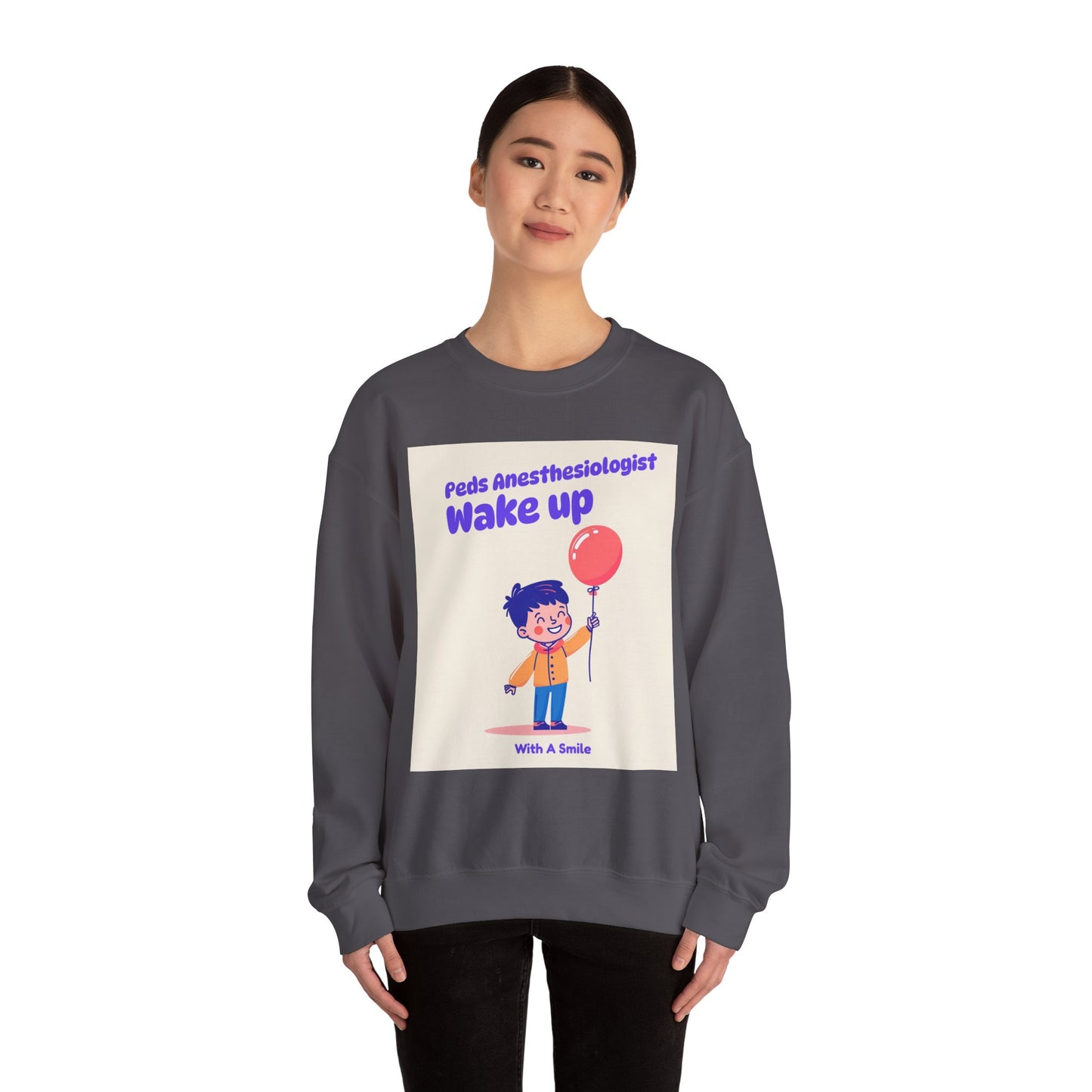 Pediatrics Peds Anesthesiologist Crewneck Sweatshirt