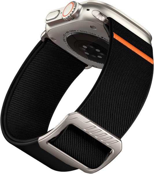 Elastic Sport Bands Compatible with Apple Watch Ultra 2 Band/Ultra Band 49Mm, Iwatch Series 10/9/8/7/6/5/4/3/2/1/SE 42Mm/44Mm/45Mm/46Mm/49Mm Stretchy Nylon Solo Loop Wide Replacement Strap Men Women