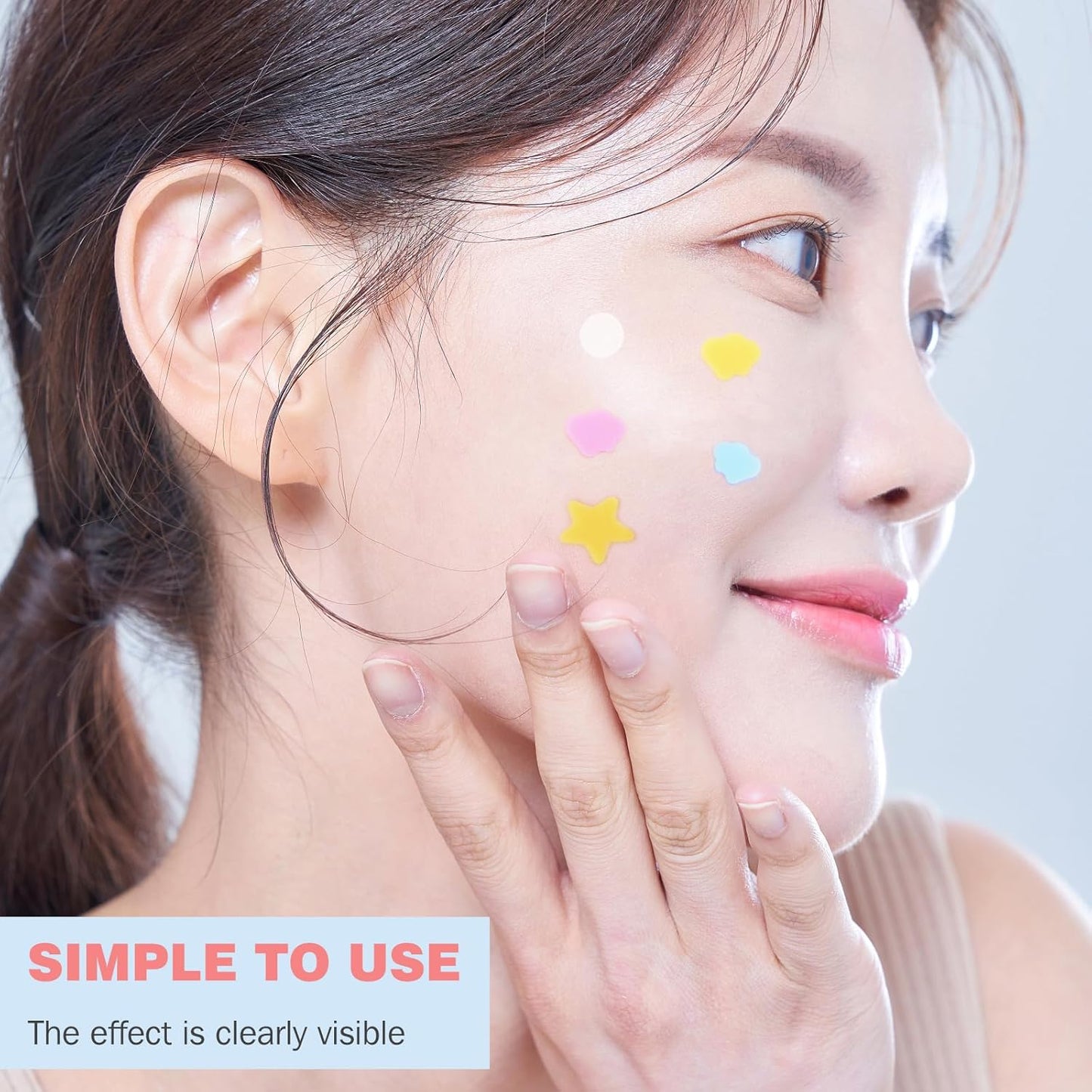 Pimple Patches for Face 280PCS, Hydrocolloid Acne Patches for Covering Zits and Blemishes, Cute Star Pimple Patches, Facial Skin Care Products.