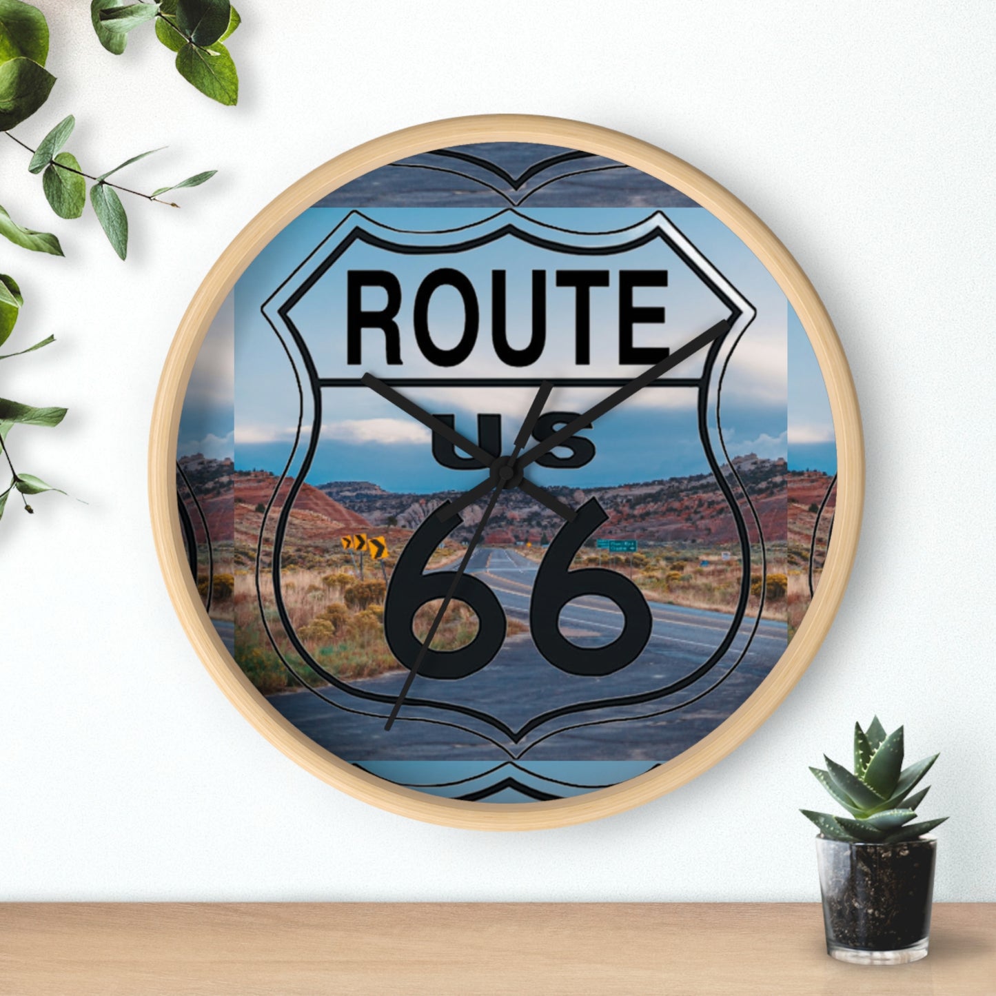 US ROUTE 66 HIGHWAY Wall Clock