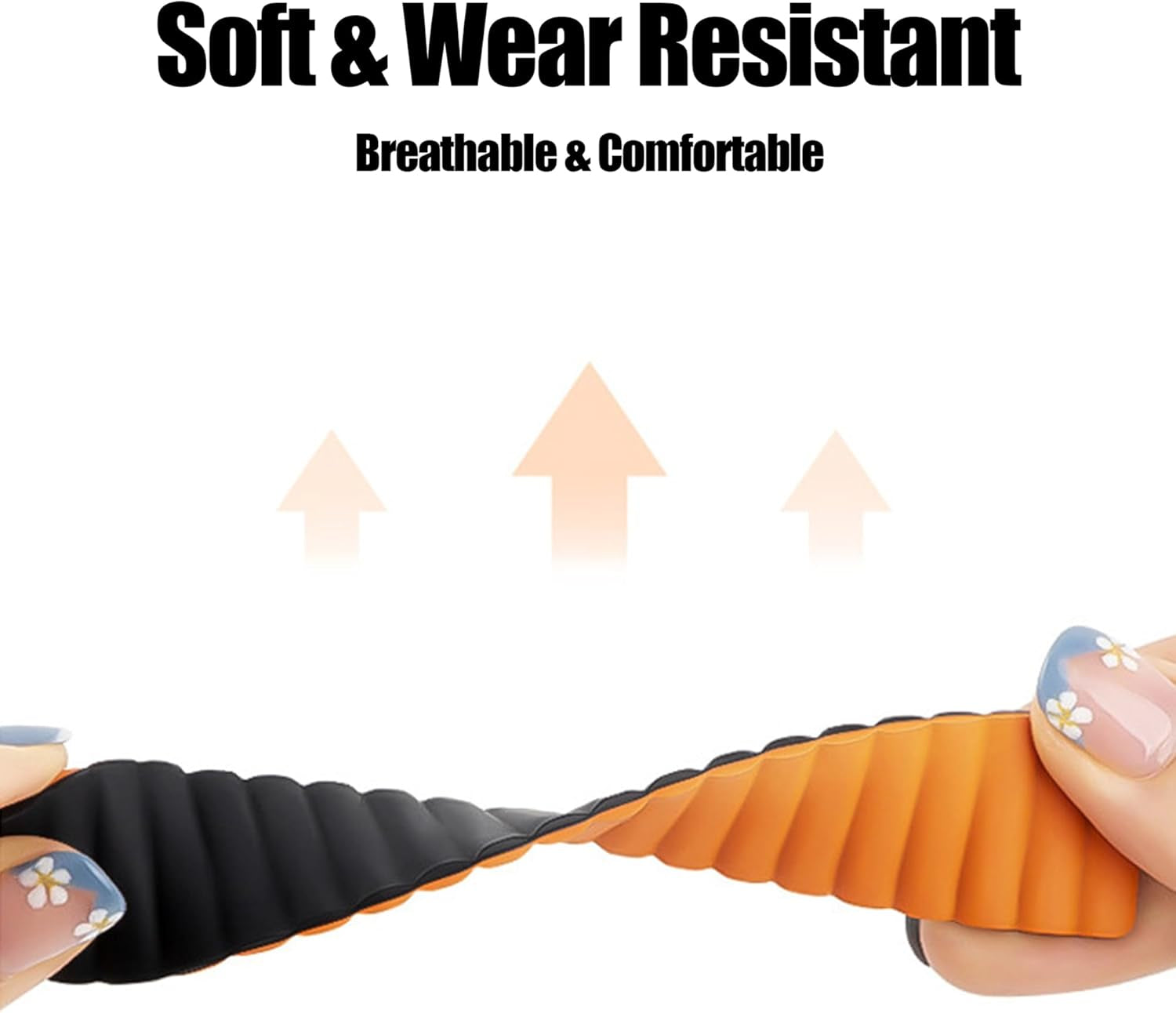 Silicone Magnetic Clasp Sports Band Compatible with Watch Band 38Mm 40Mm 41Mm for Women Men Replacement Strap for Watch SE Series 8 7 6 5 4 3 - Black & Orange