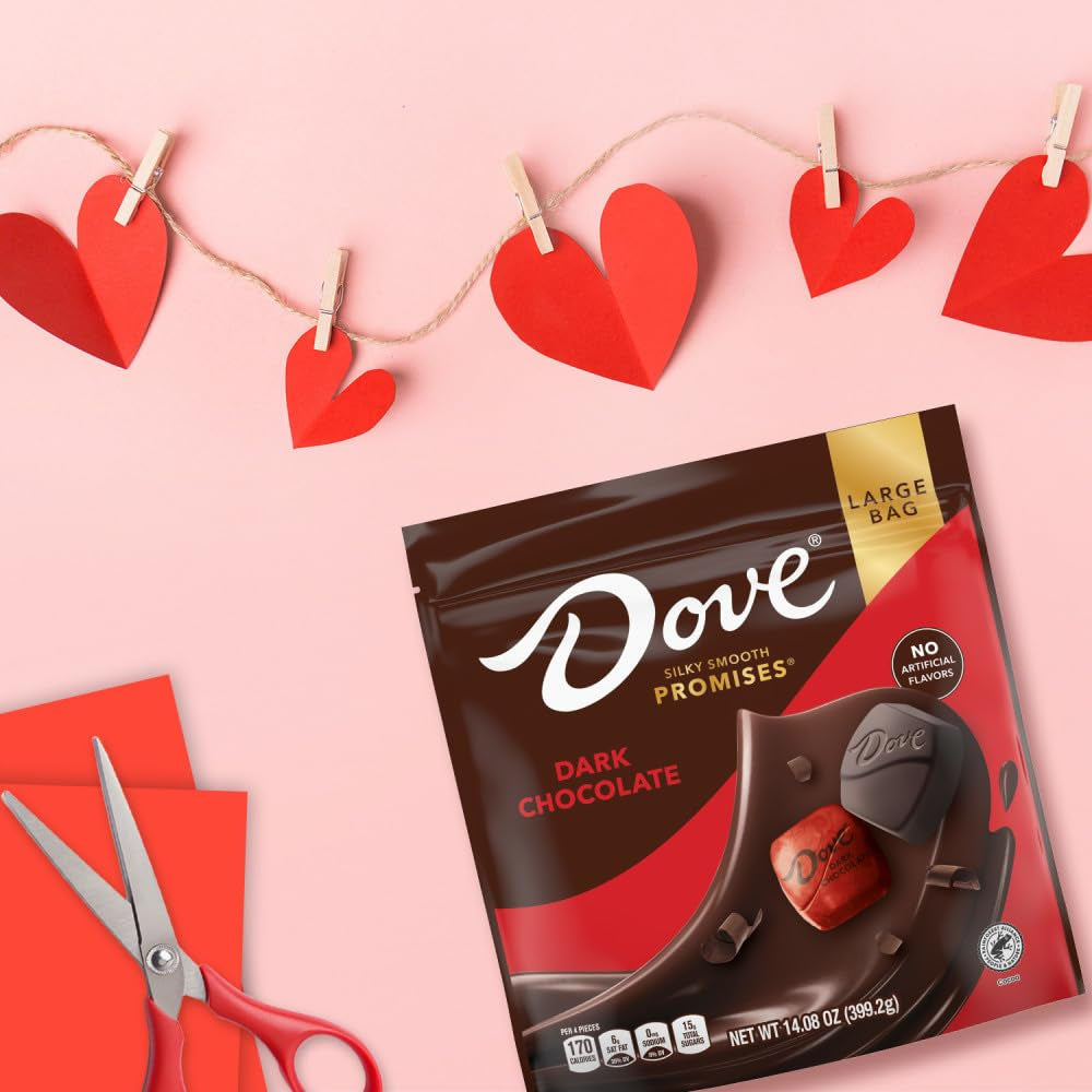 Promises Valentine'S Day Dark Chocolate Candy Gifts, 14.08 Oz Bag