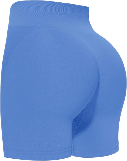 High Waisted Biker Shorts for Women - 8"/5"/3" Soft Black Spandex Shorts for Workout Volleyball Yoga Dance