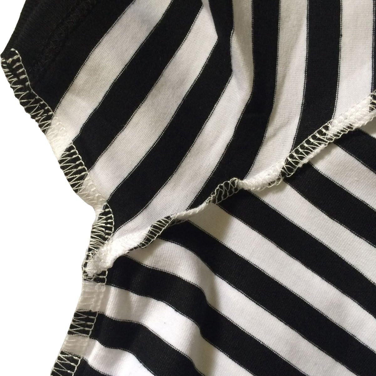 Kid'S Boys Pugsley Addams Shirt Black White Striped Mime T Shirt Halloween Costumes Bank Robber Novelty T-Shirts