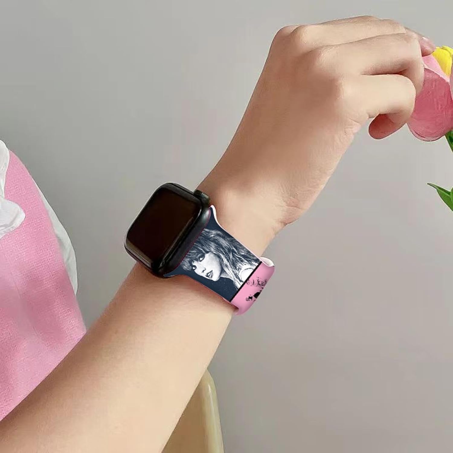 Sport Bands Compatible with Apple Watch Band 38Mm 40Mm 41Mm 42Mm 44Mm 45Mm for Men Women,Soft Silicone Strap Replacement Sport Wristbands for Iwatch Ultra Series 8 7 6 5 4 3 2 1 SE