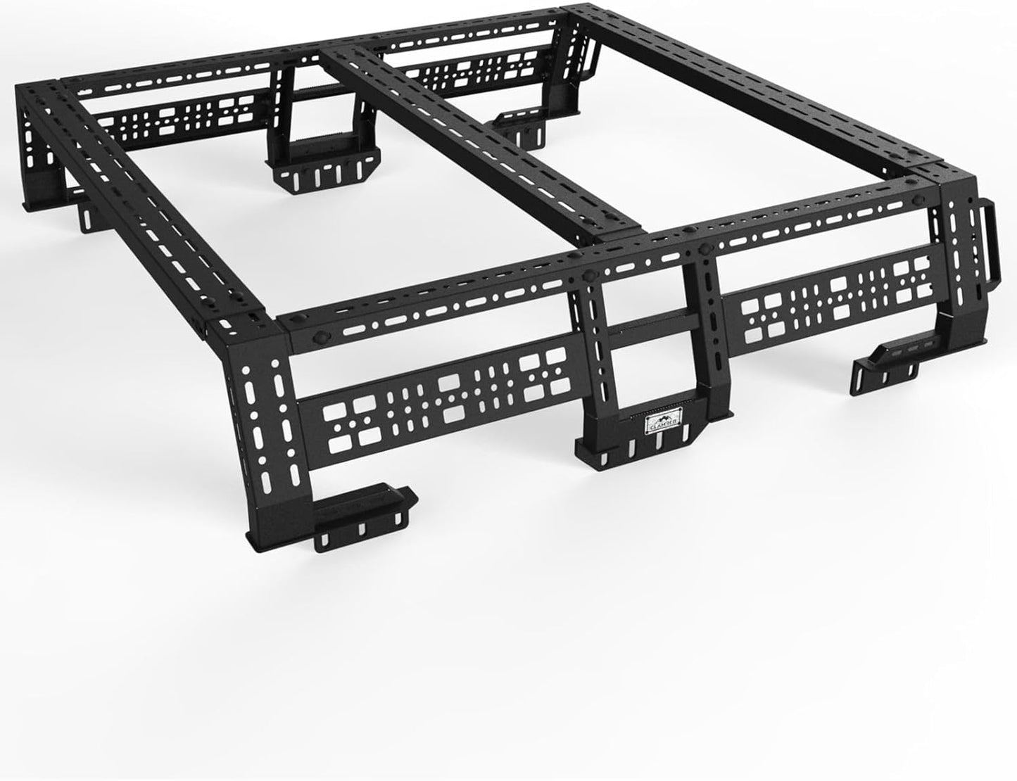 Overland Bed Rack for Full-Size Pickup With/Without Bed Rails | Adjustable Width Compatible with Ford F-Series,Silverado,Sierra,Ram, Titan & Xd,Tundra(See Image for Size Chart)
