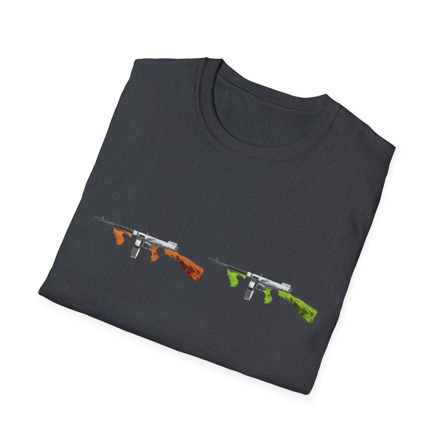 Thompson submachine gun TOMMY GUN M1928  POP ART Unisex Softstyle T-Shirt