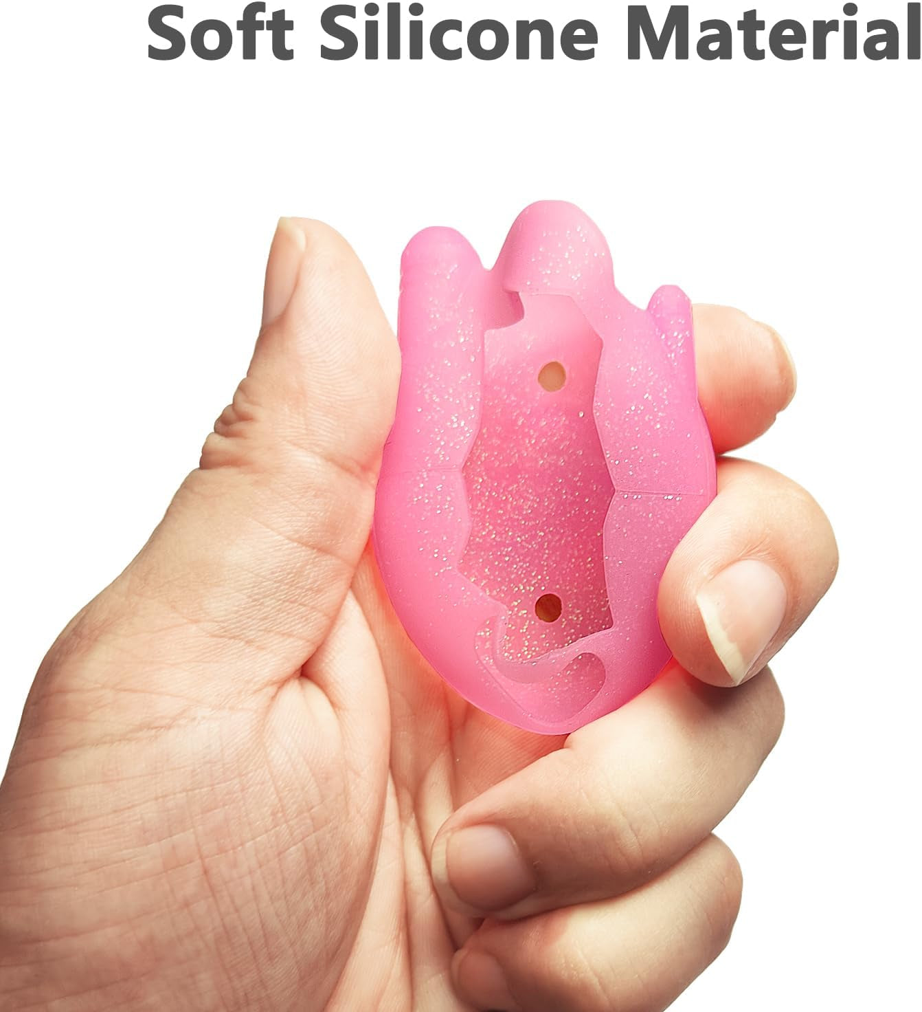 Silicone Cover Case for Tamagotchi Connection Virtual Reality Pet, Screen Protector for Tamagotchi Connection Electronic Pet Accessories (Silicone Case and Screen Film) (Pink) ZOUSA