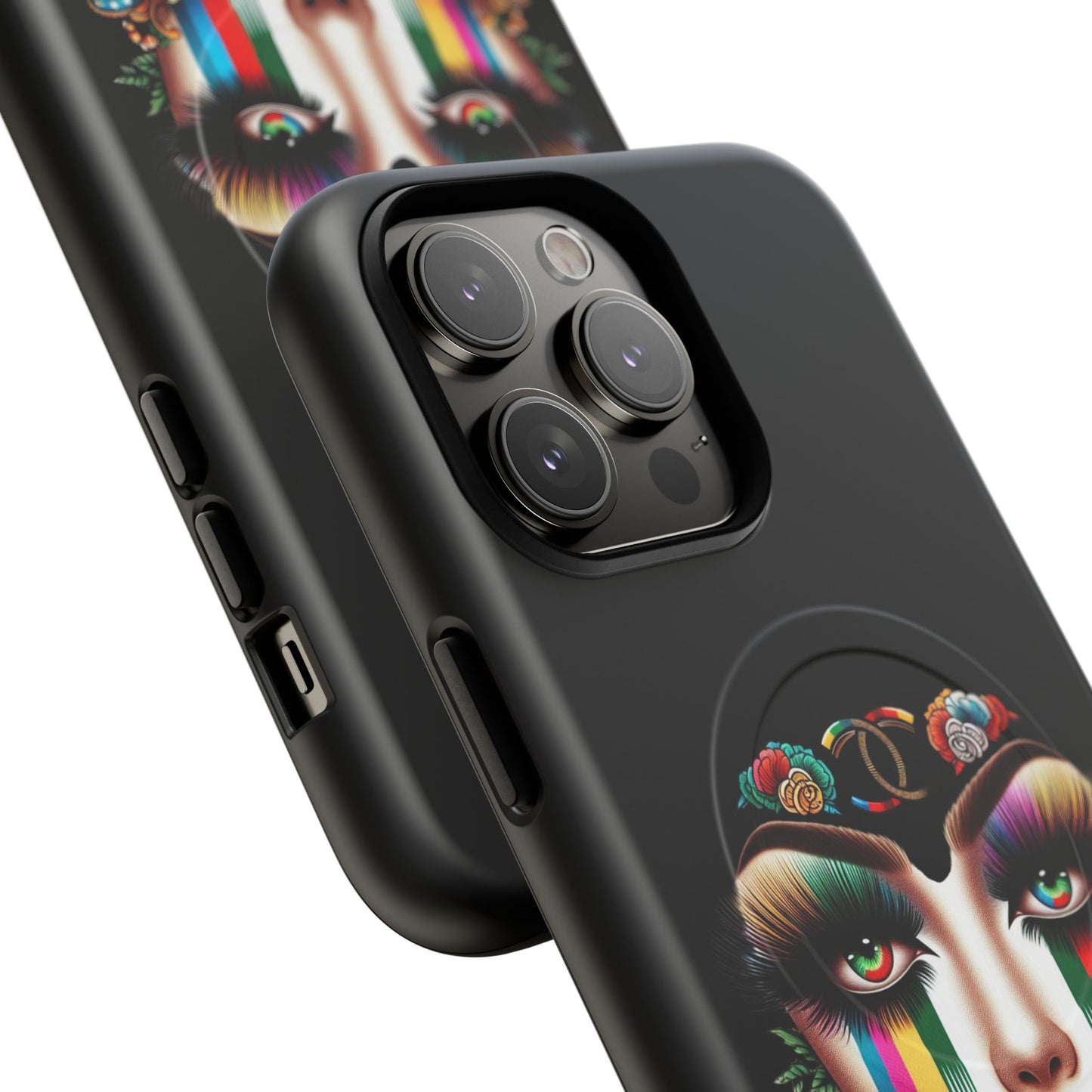 Gucci Inspired Artistic Tough Magnetic Phone Case - Vibrant Lady Design