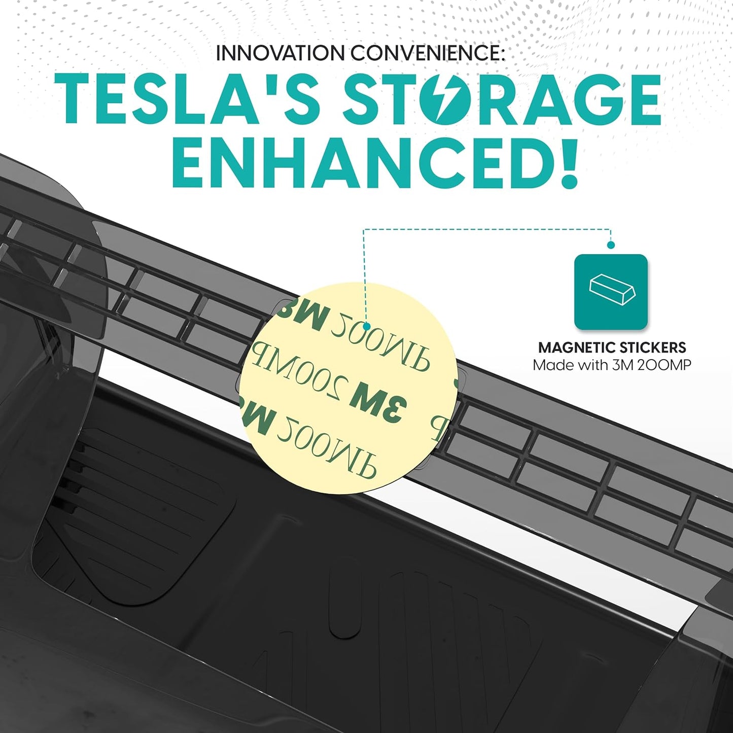 Hidden under Screen Storage for Tesla Model Y and 3 2016-2024 – Consoles and Organizers Accessories for Center Console Organizer Hidden Shelf Phone Magnetic Caddy Holder