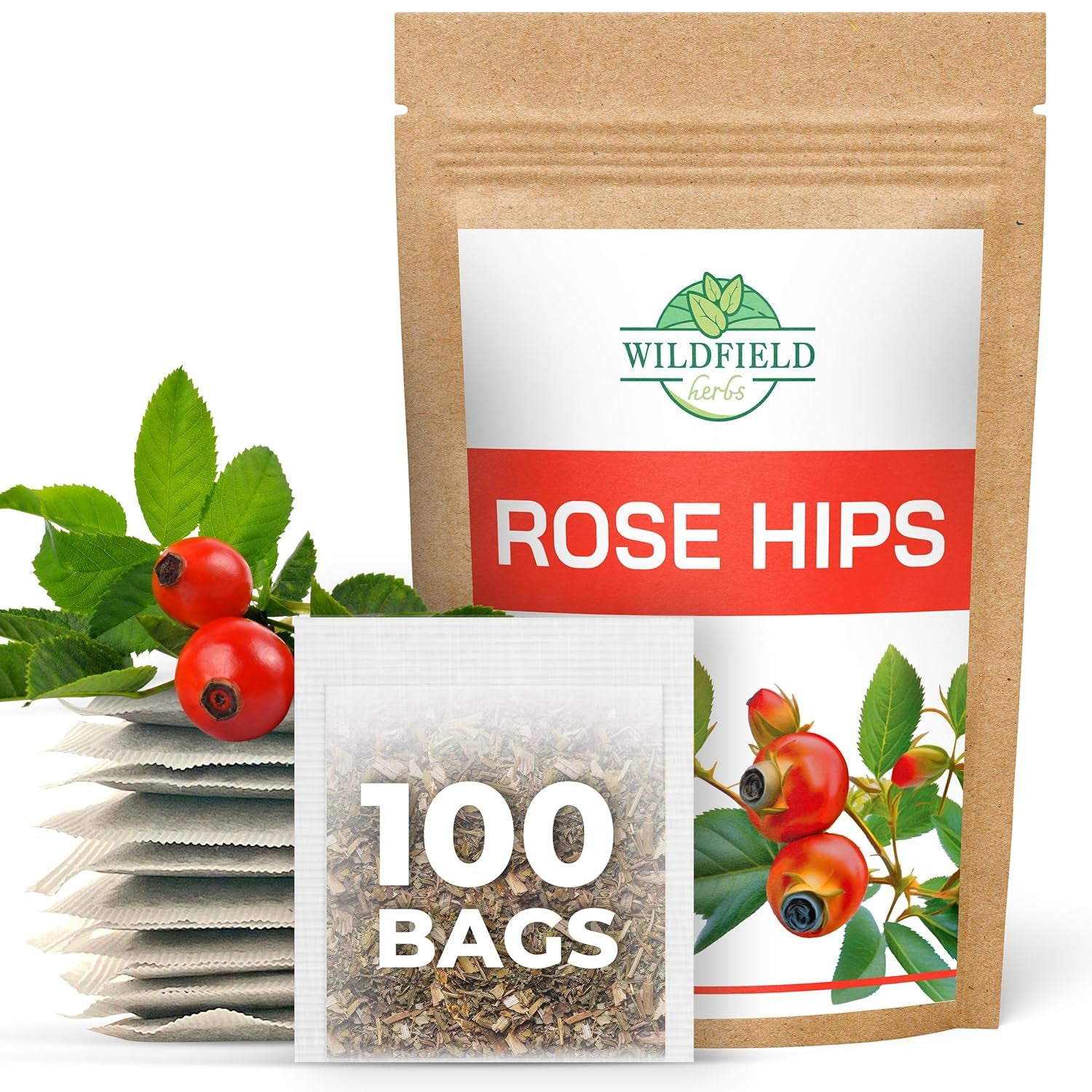 100 Bags Ginger Tea Bags Ginger Root Tea Dry Dried Herb (Zingiber Officinale) - 100 Count 1.5G Tea Bags Ginger Raíz De Jengibre TLBH