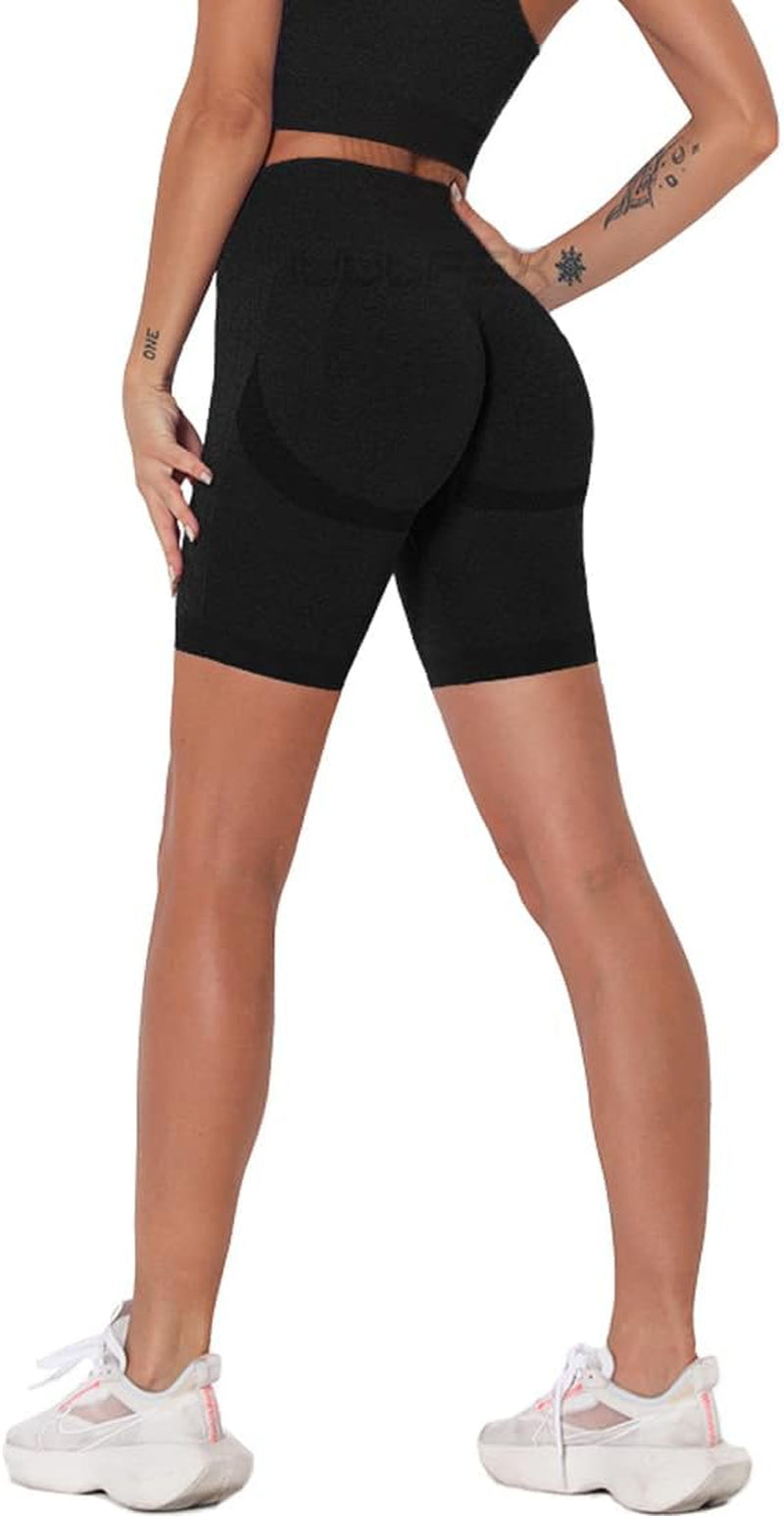 Seamless Scrunch Butt Shorts Women'S Gym Shorts Booty Butt Lifting Yoga Workout Shorts High Waisted