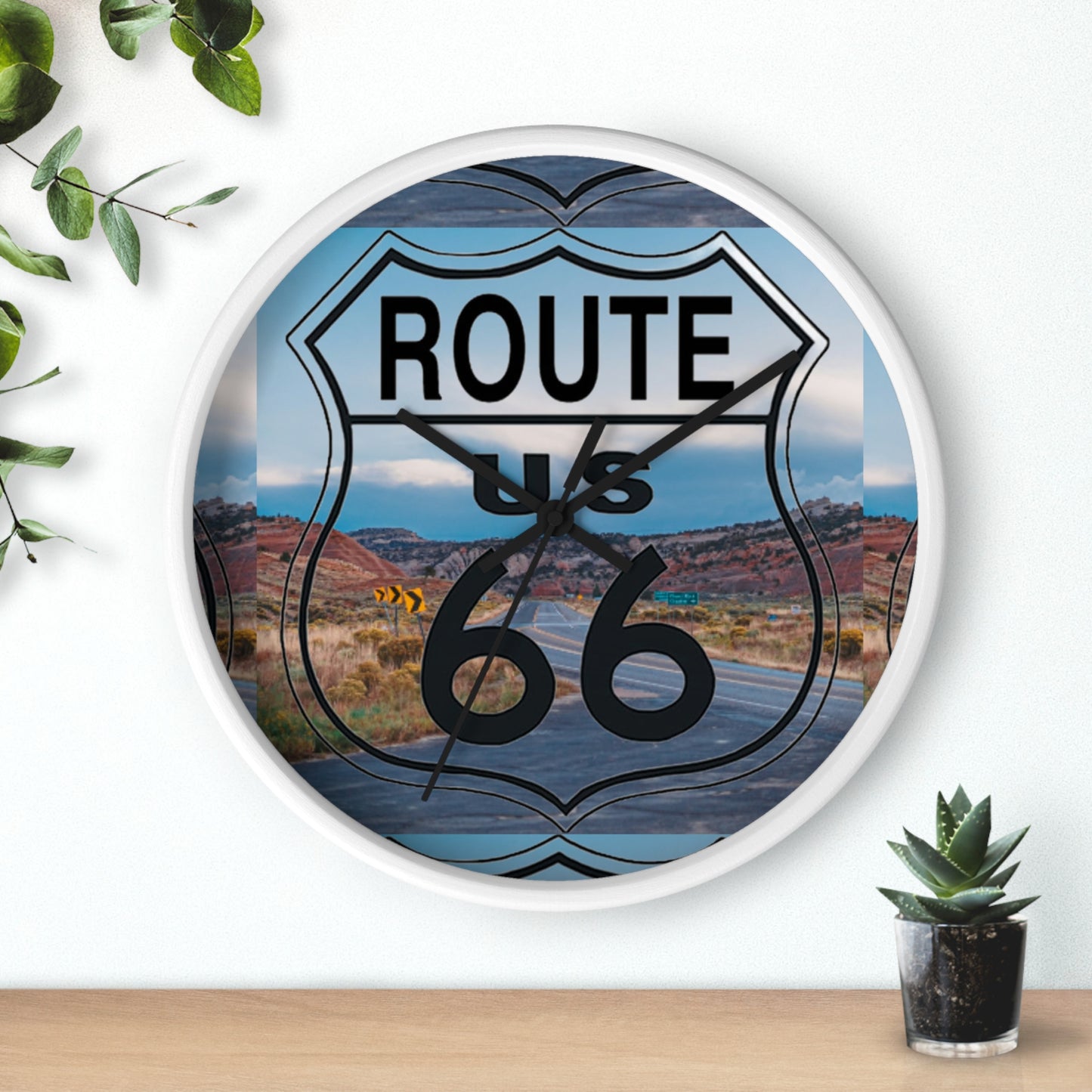US ROUTE 66 HIGHWAY Wall Clock