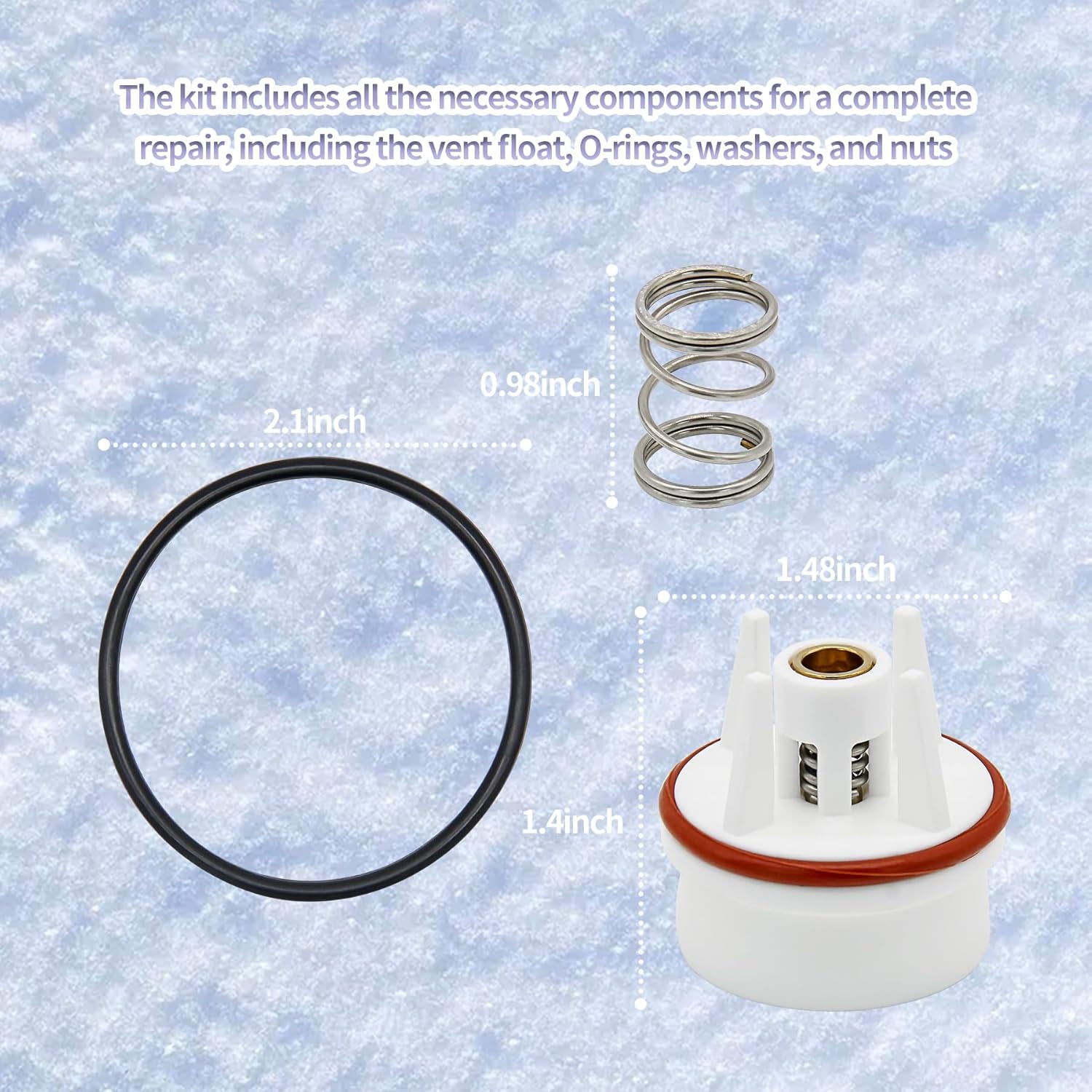 0887725 Vent Float Repair Kit 1/2" & 3/4" Fits for Watts Freeze Resistant 800M4-FR