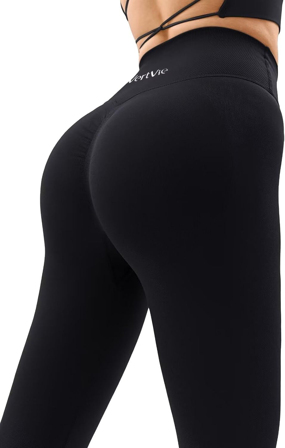 Scrunch Butt Lifting Leggings for Women Tummy Control Crossover Gym Workout Leggings High Waisted Yoga Pants