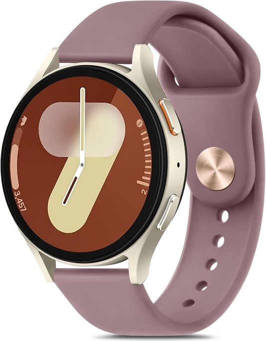for Samsung Galaxy Watch 7 Band 40Mm 44Mm, Galaxy Watch FE Bands 40Mm, 20Mm Soft Silicone Sport Replacement Strap for Galaxy Watch 7 Band Women Men