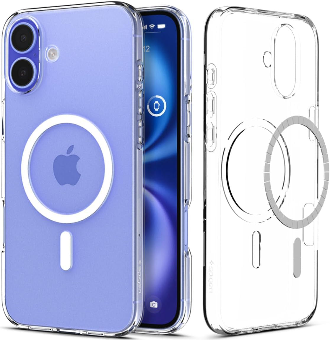 for Iphone 16E Case, Liquid Crystal Magfit [Compatible with Magsafe Accessories] [Military-Grade Protection] - Clear White